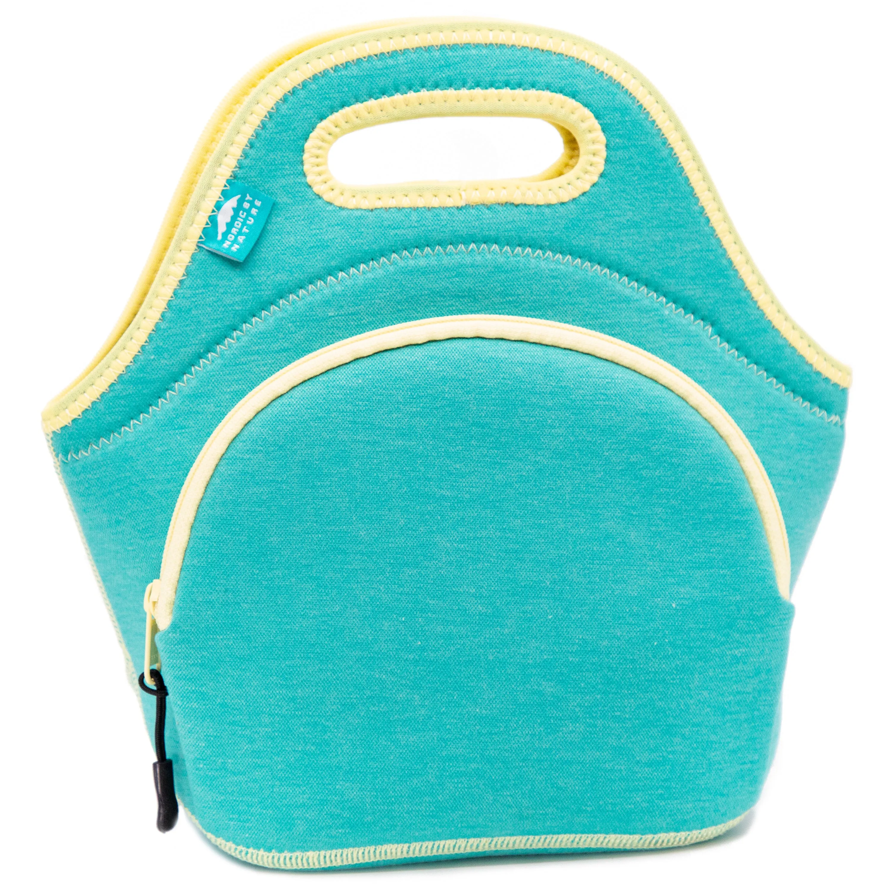 12" Cotton Lunch Bag Lagoon/Yellow