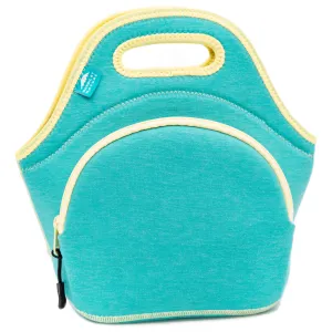 12" Cotton Lunch Bag Lagoon/Yellow