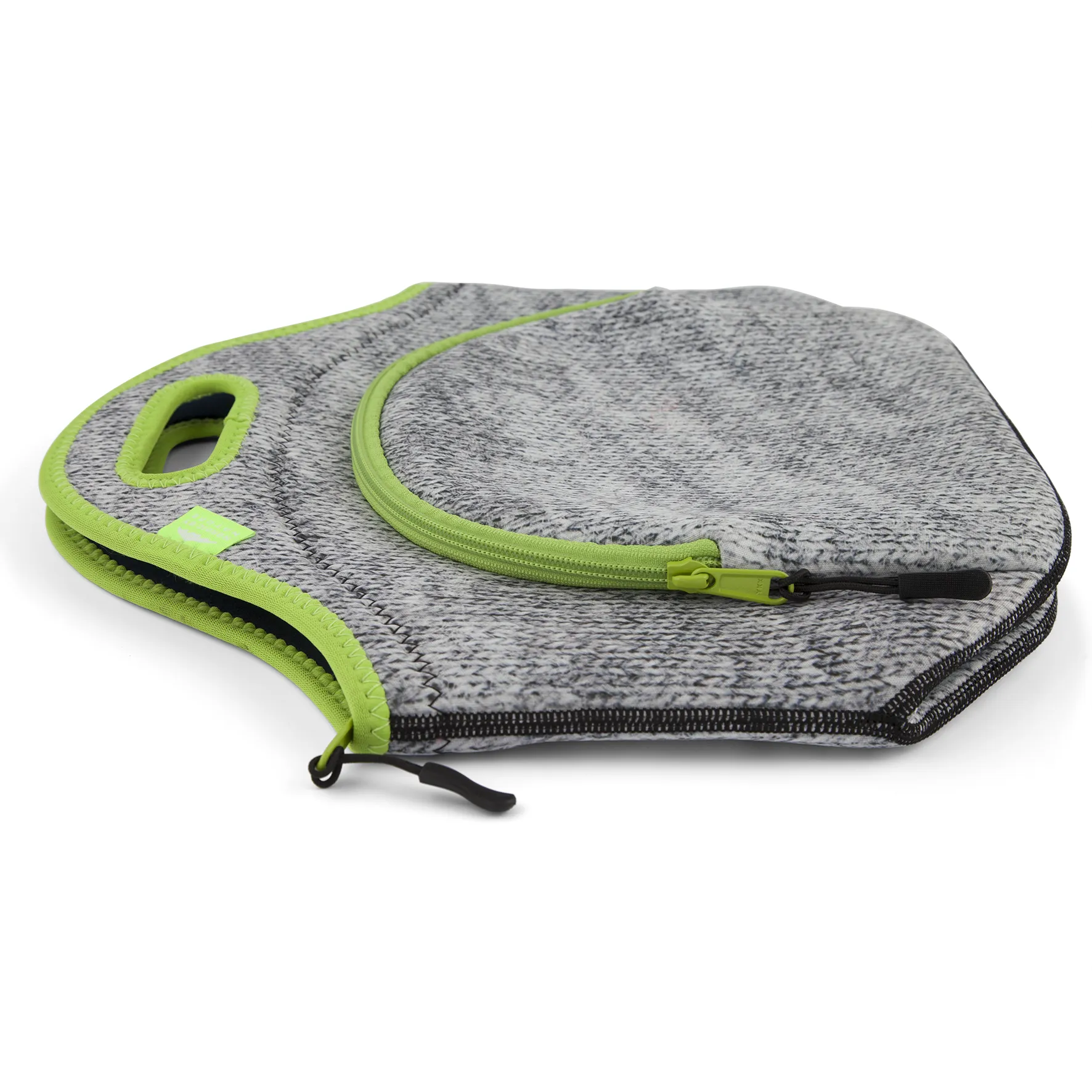 13.5" Cotton Lunch Bag Gray Melange