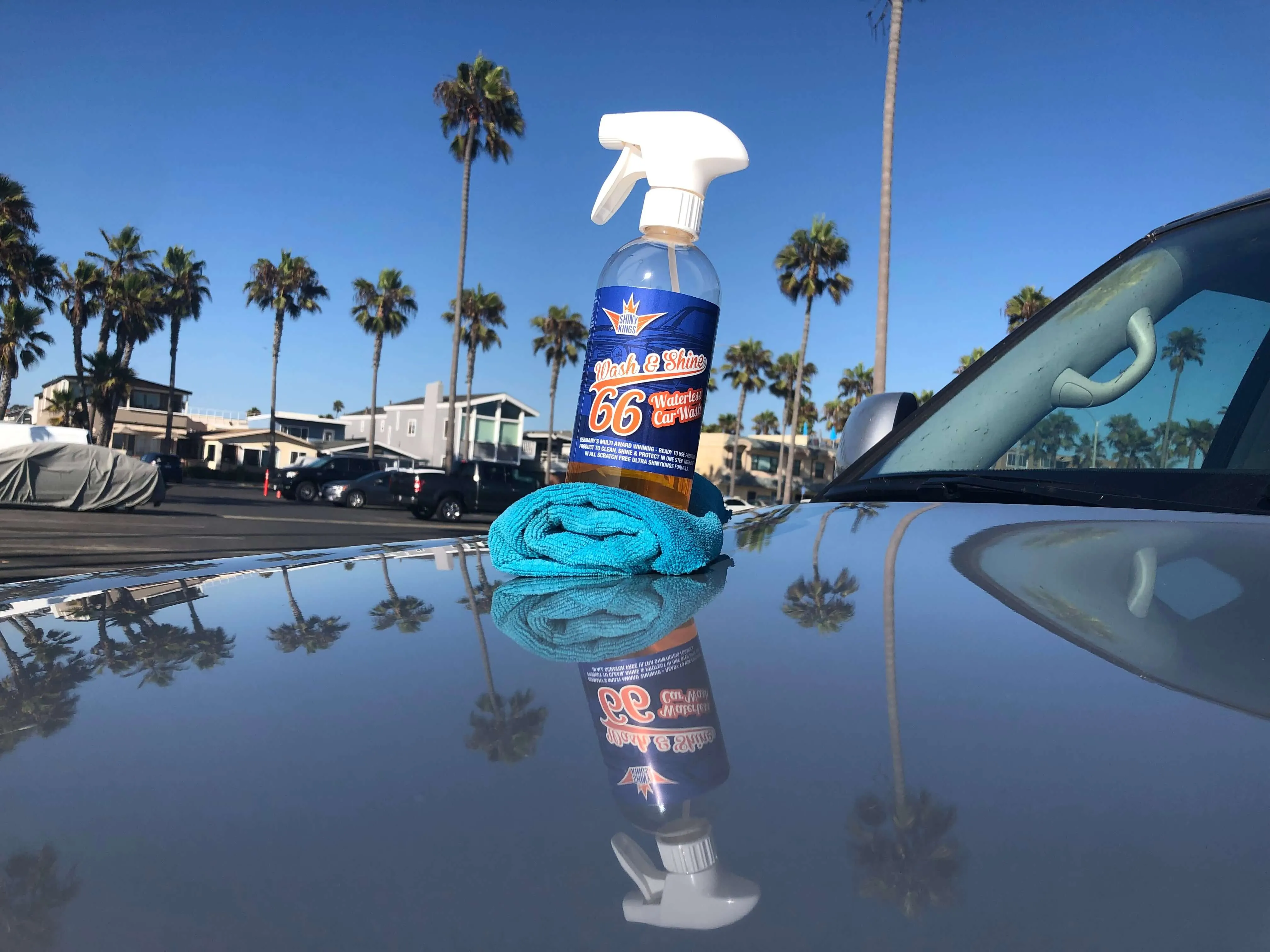 1.45 gal Best Quick Detailer Wash&Shine 66 waterless carwash wash&wax cleaning kit XXL - 1x1,32 gal  1x16.9 oz   4 FREE towels