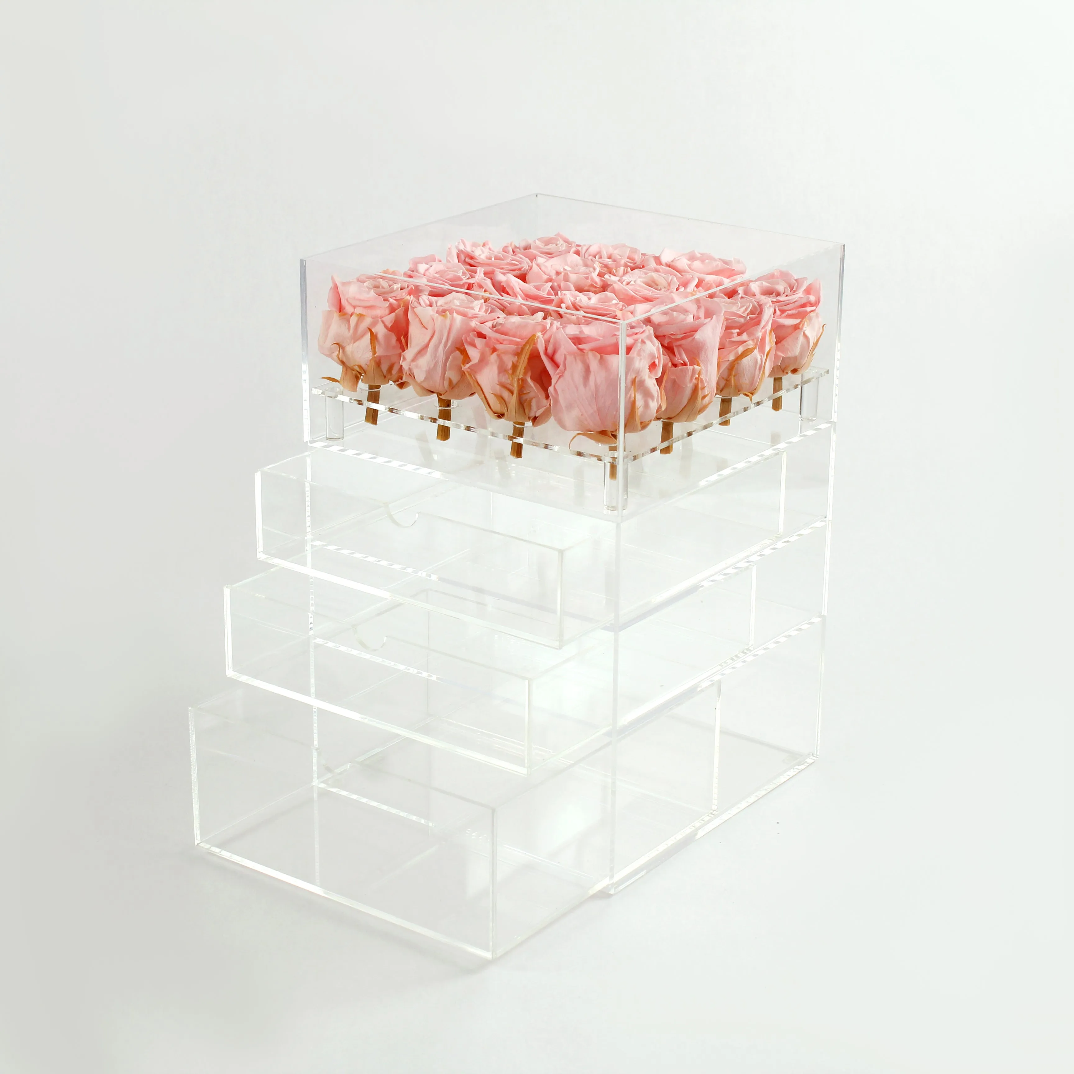 16 Roses with 3 Drawers Preserved