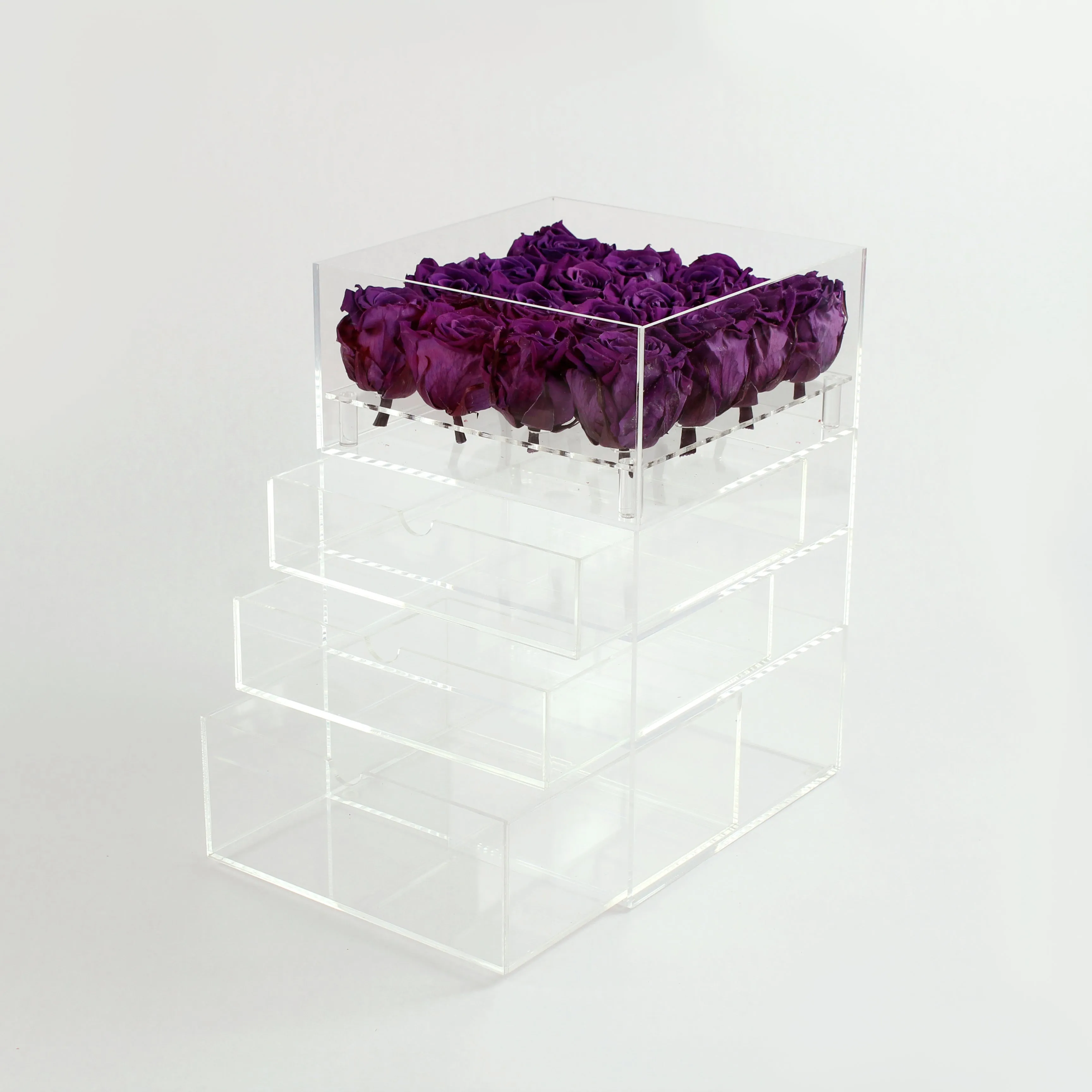 16 Roses with 3 Drawers Preserved