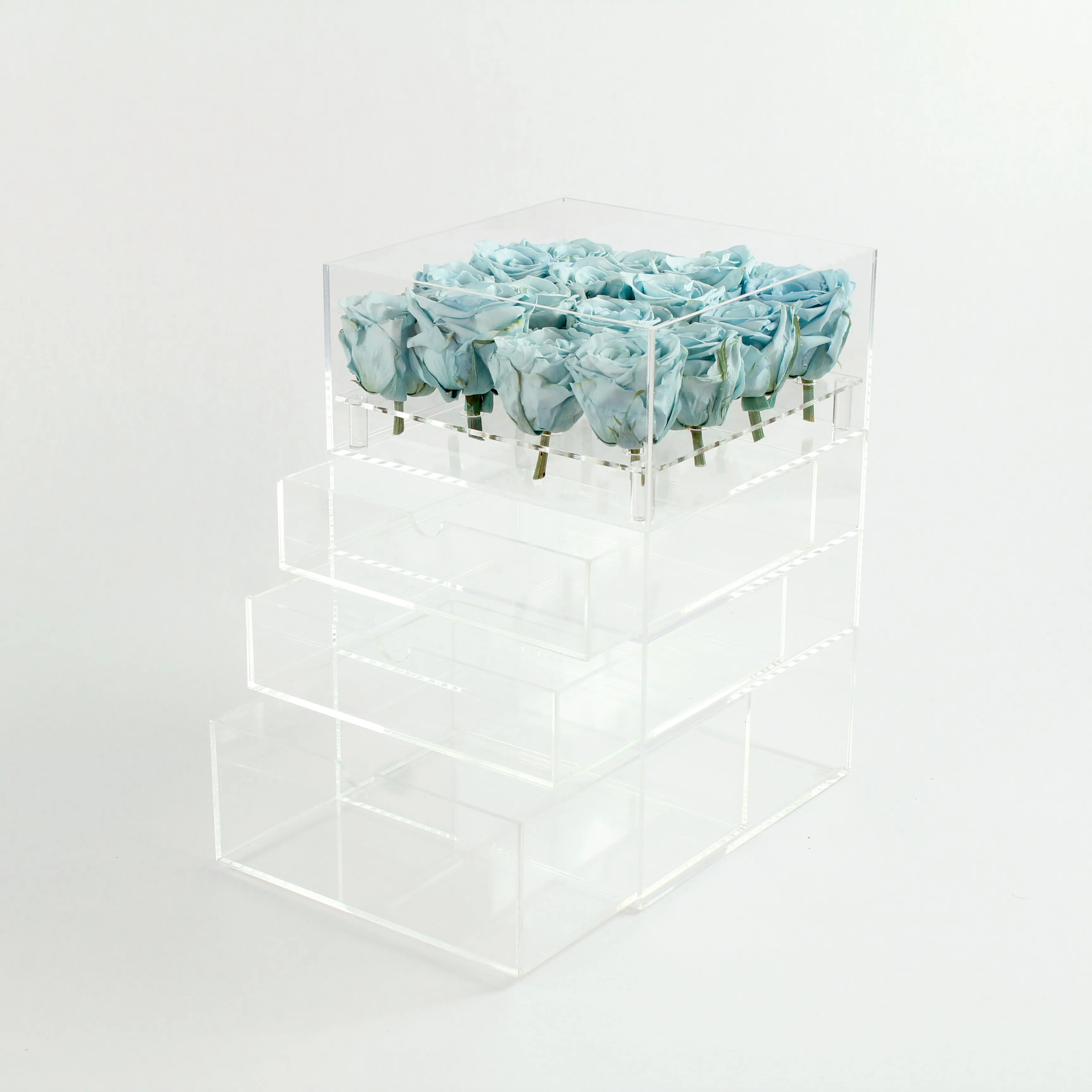 16 Roses with 3 Drawers Preserved