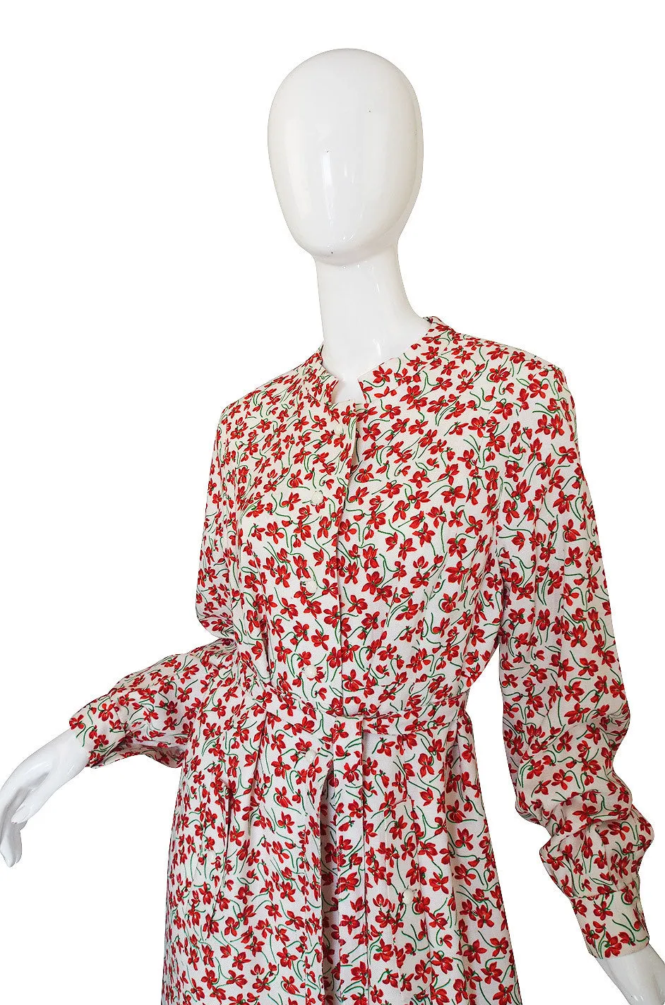 1960s Andre Laug Floral Dress or Coat