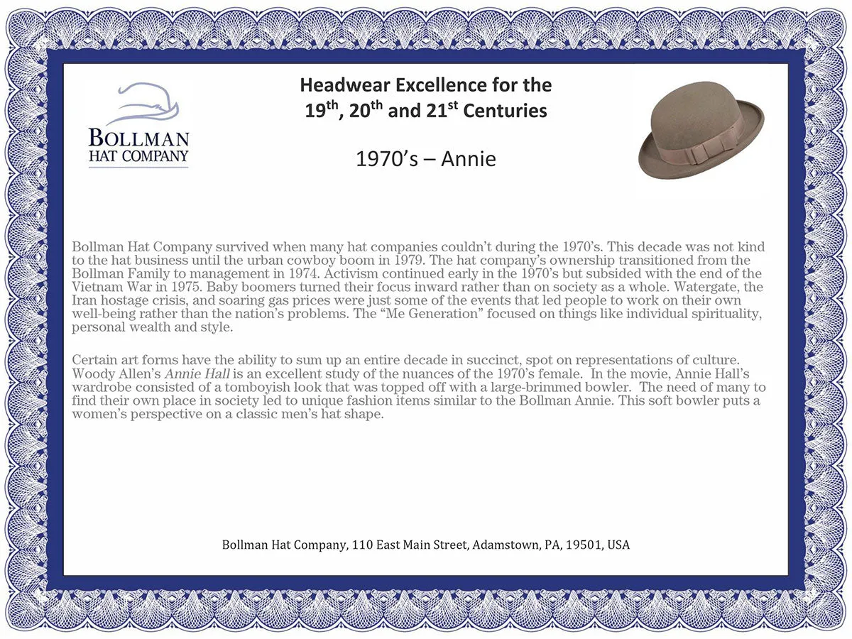 1970s Bollman Heritage Collection Annie