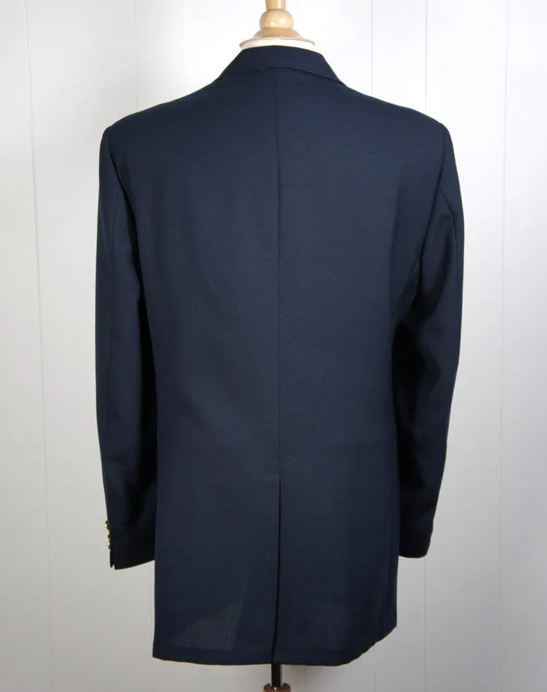 1970's Navy Blue Blazer, Size L