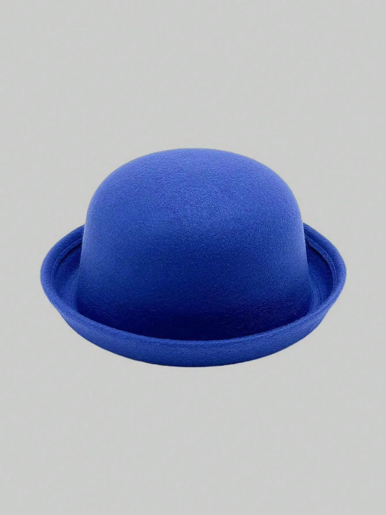 1pc Solid Color Cute Retro Polyester Felt Hat, Soft Fedora Hat, Fashion All-Match Commuter Hat For Autumn/Winter
