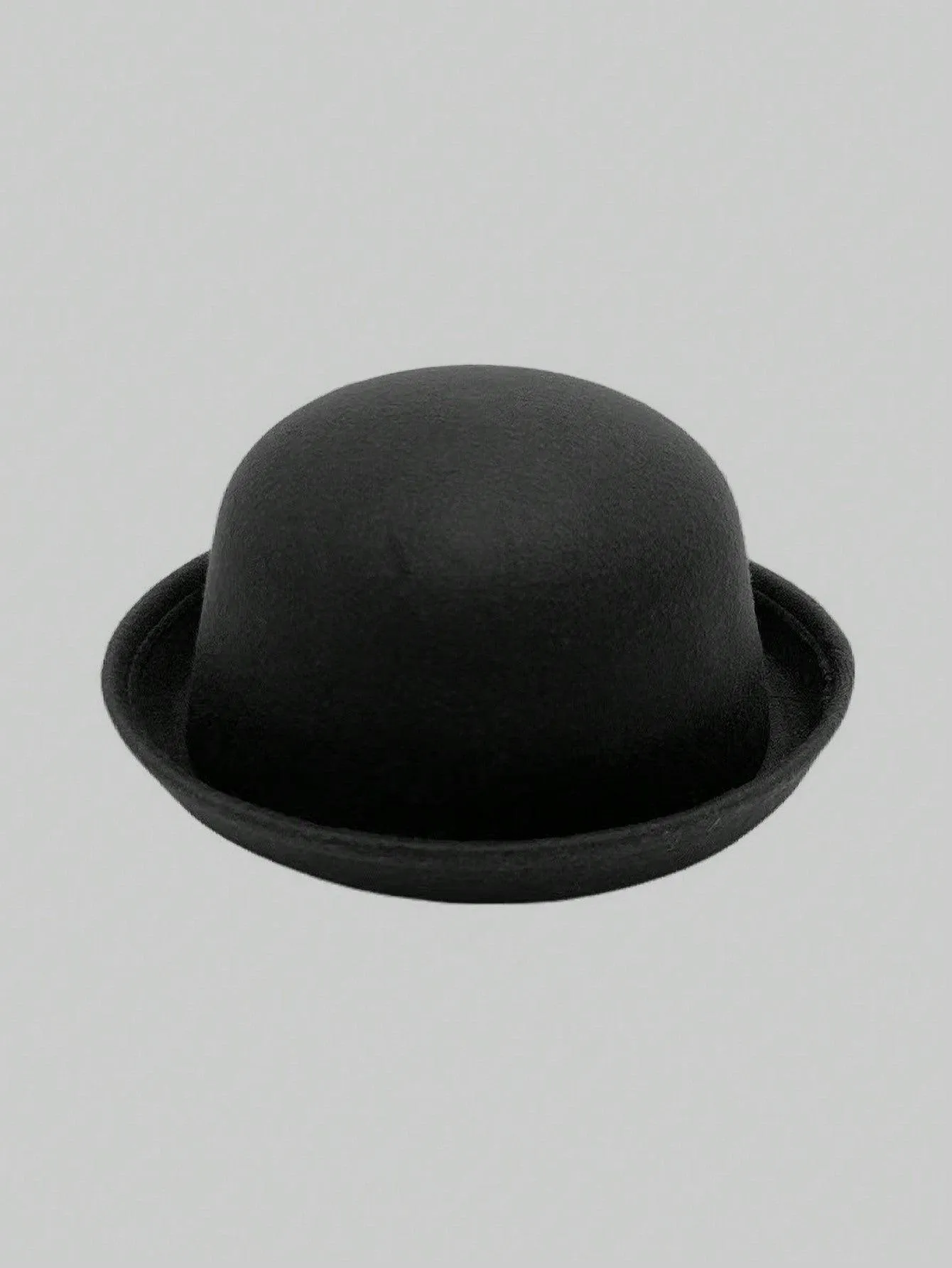 1pc Solid Color Cute Retro Polyester Felt Hat, Soft Fedora Hat, Fashion All-Match Commuter Hat For Autumn/Winter