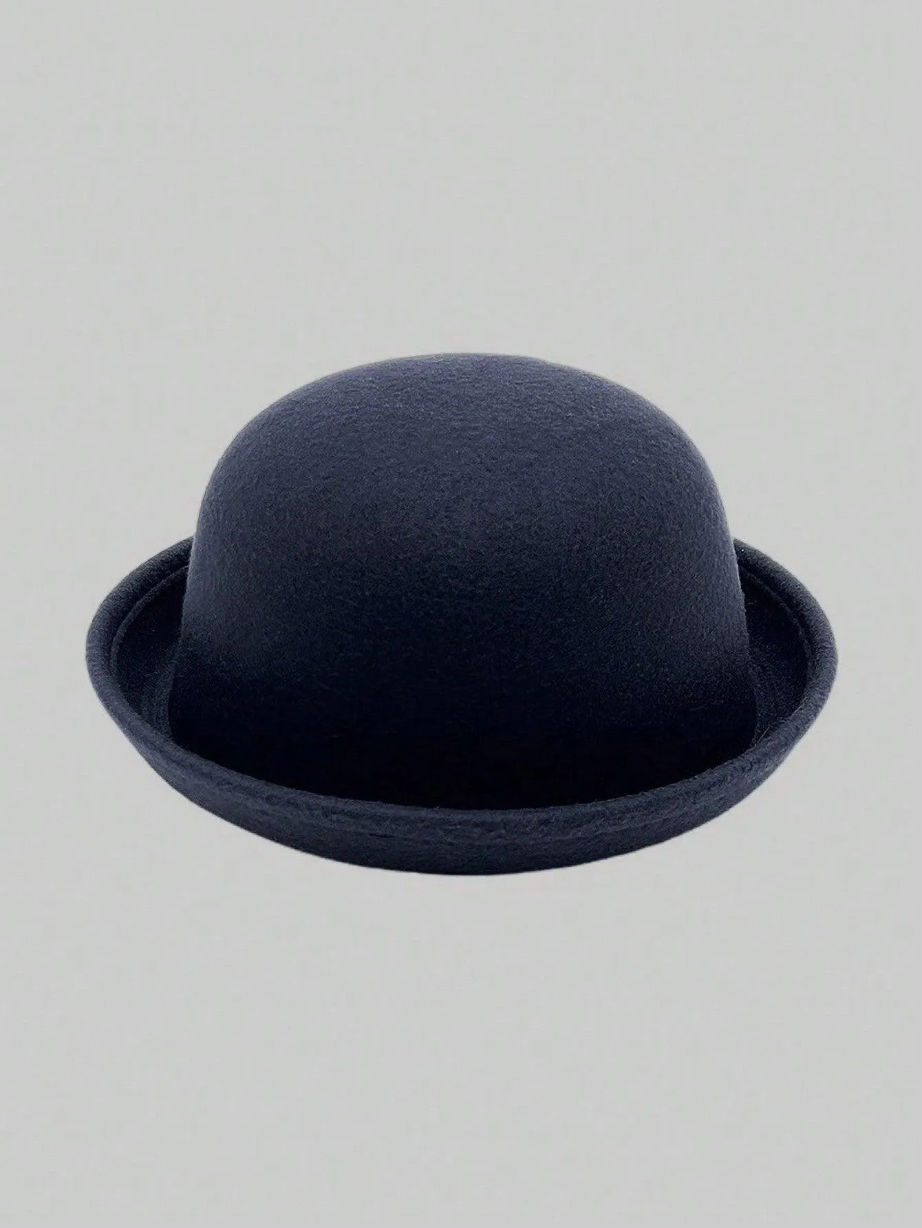 1pc Solid Color Cute Retro Polyester Felt Hat, Soft Fedora Hat, Fashion All-Match Commuter Hat For Autumn/Winter
