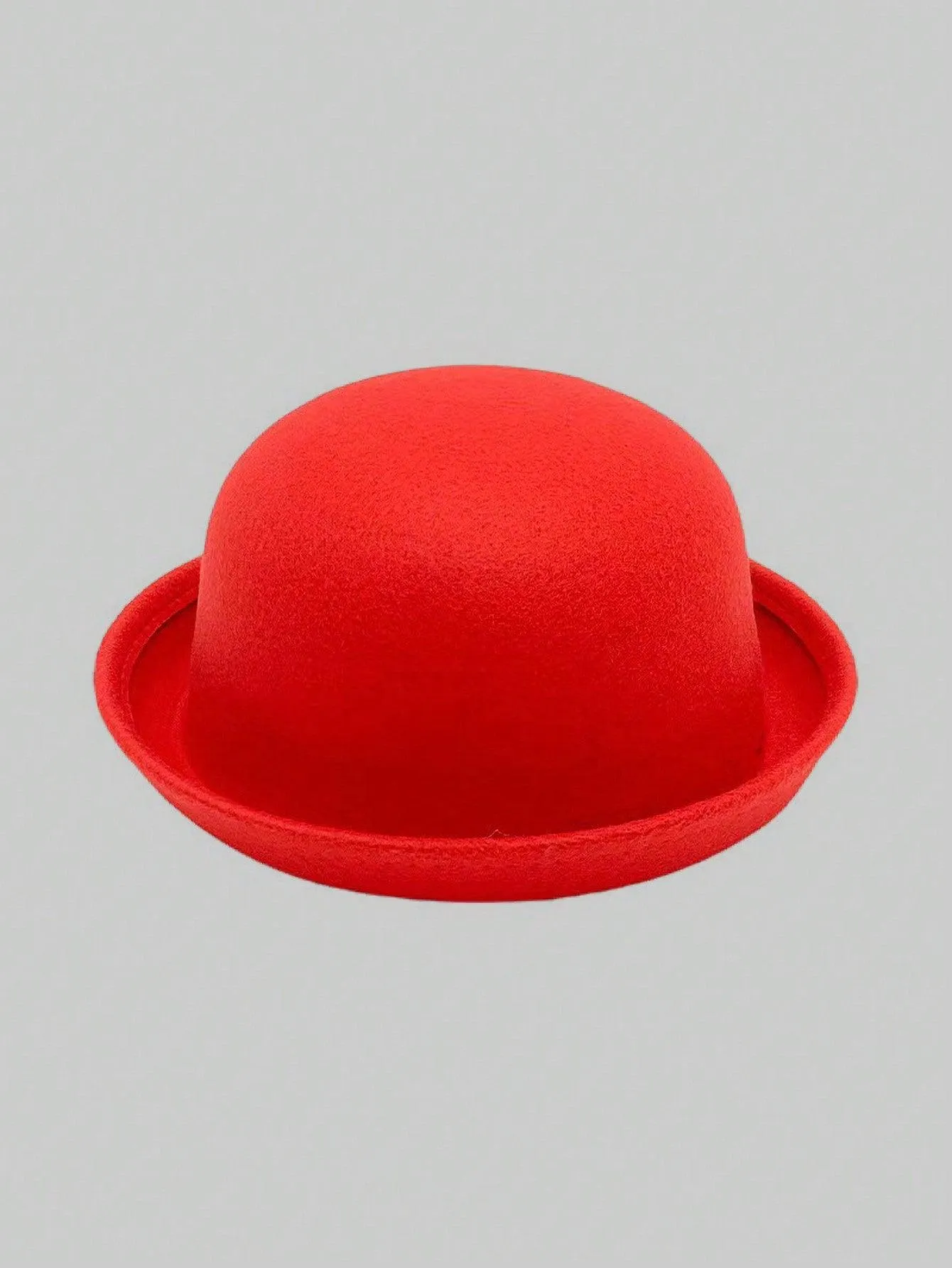 1pc Solid Color Cute Retro Polyester Felt Hat, Soft Fedora Hat, Fashion All-Match Commuter Hat For Autumn/Winter