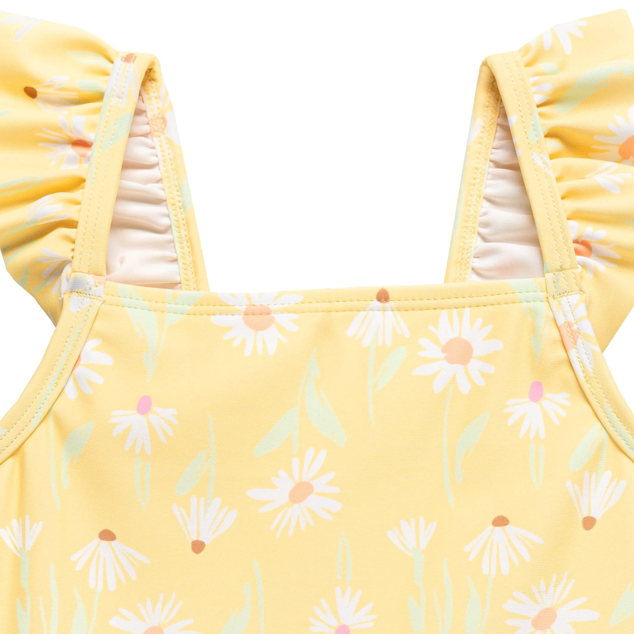 2-Piece Toddler Girls UPF 50  Daisies Swimsuit Set