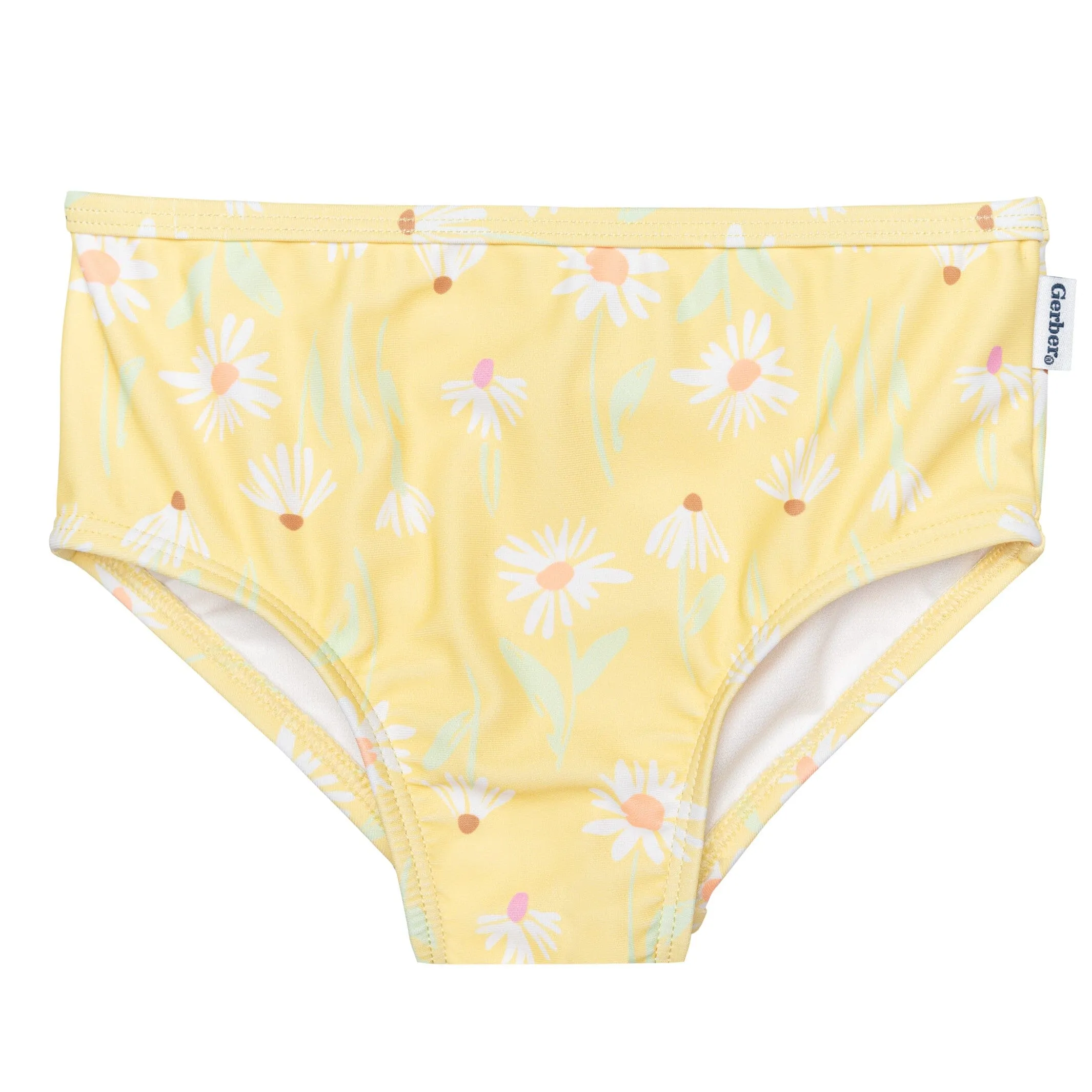 2-Piece Toddler Girls UPF 50  Daisies Swimsuit Set