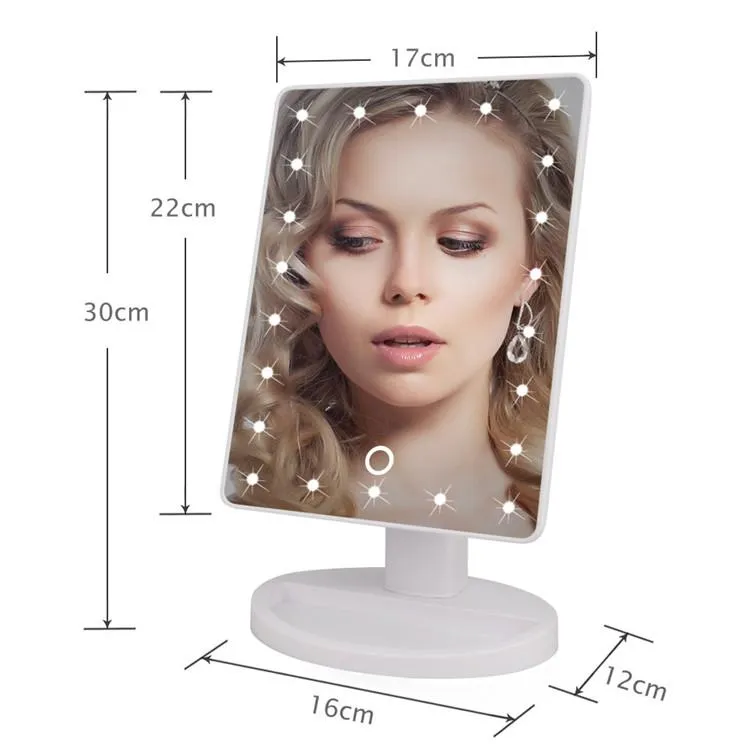 22 LED Touch Screen Makeup Mirror