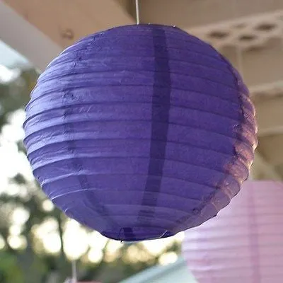 3 Round Asian Style Chinese Round Lanterns 10" Hanging Multi Color