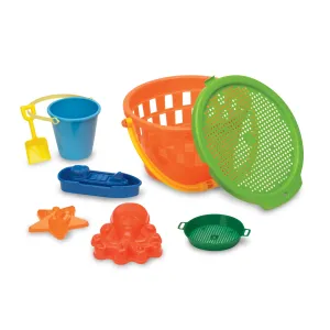 8 Piece Jumbo Beach and Sandbox Bucket Combo