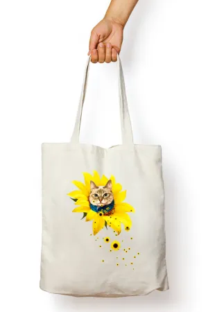 A Meowment Of Sunshine Tote Bag (With Zip)