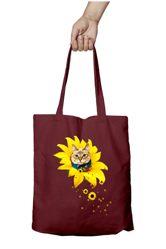 A Meowment Of Sunshine Tote Bag (With Zip)