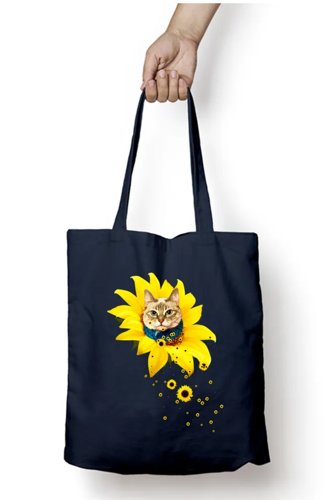A Meowment Of Sunshine Tote Bag (With Zip)