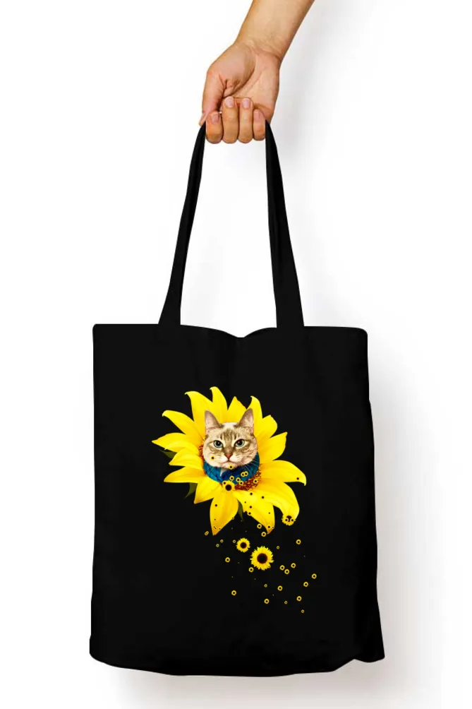 A Meowment Of Sunshine Tote Bag (With Zip)