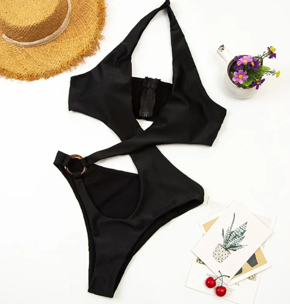 ABBY CRISS CROSS ONE PIECE SWIMSUIT