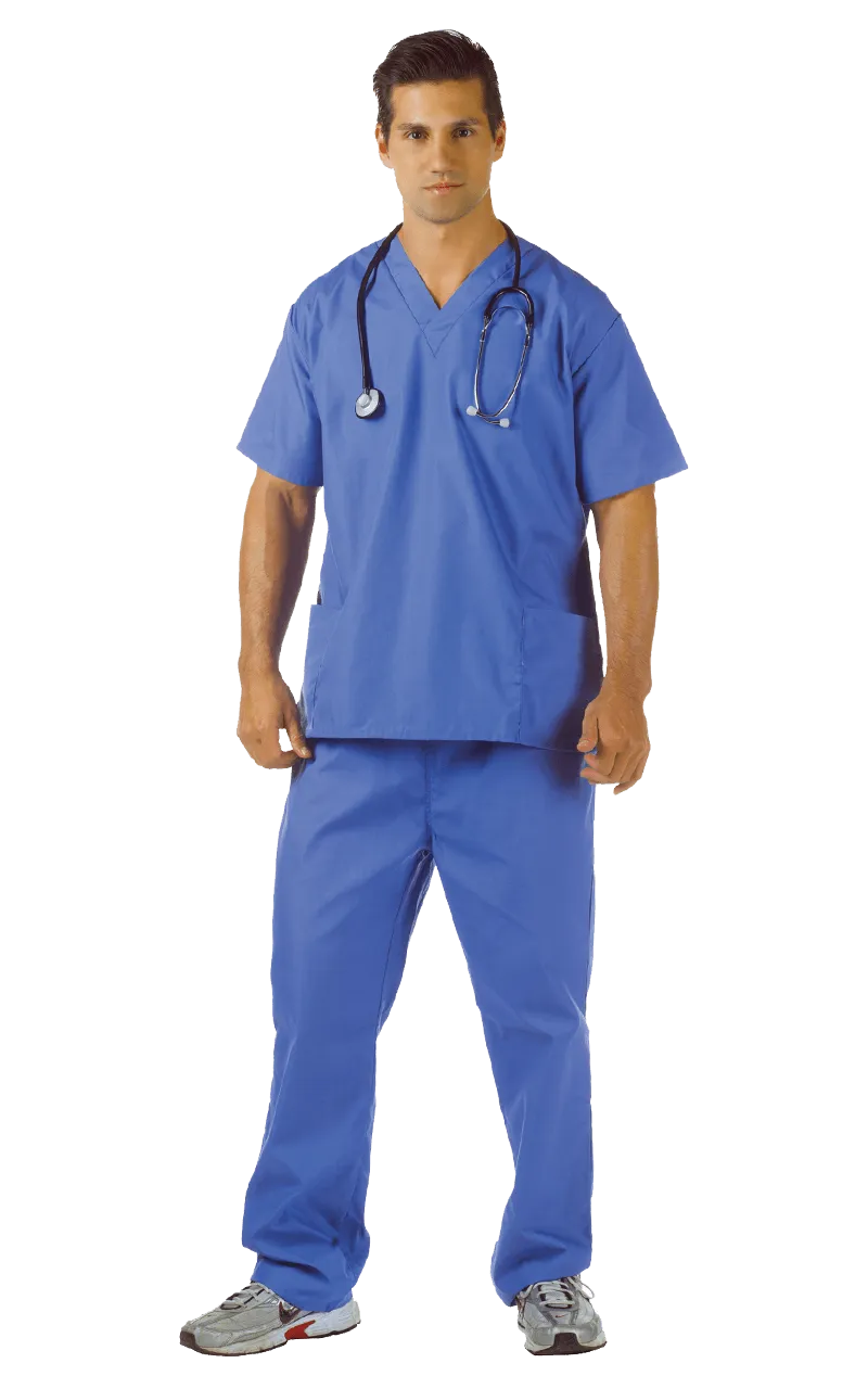 Adult Blue Hospital Scrubs Costume