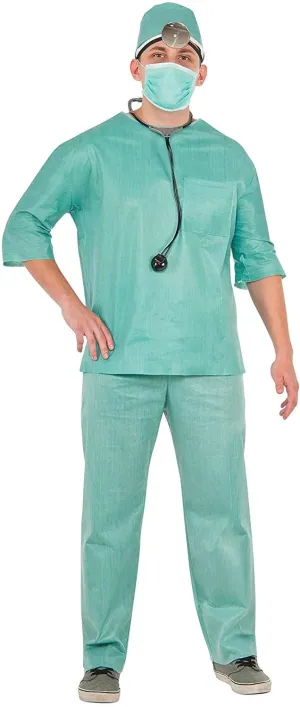 Adult Doctor Scrubs Costume Set