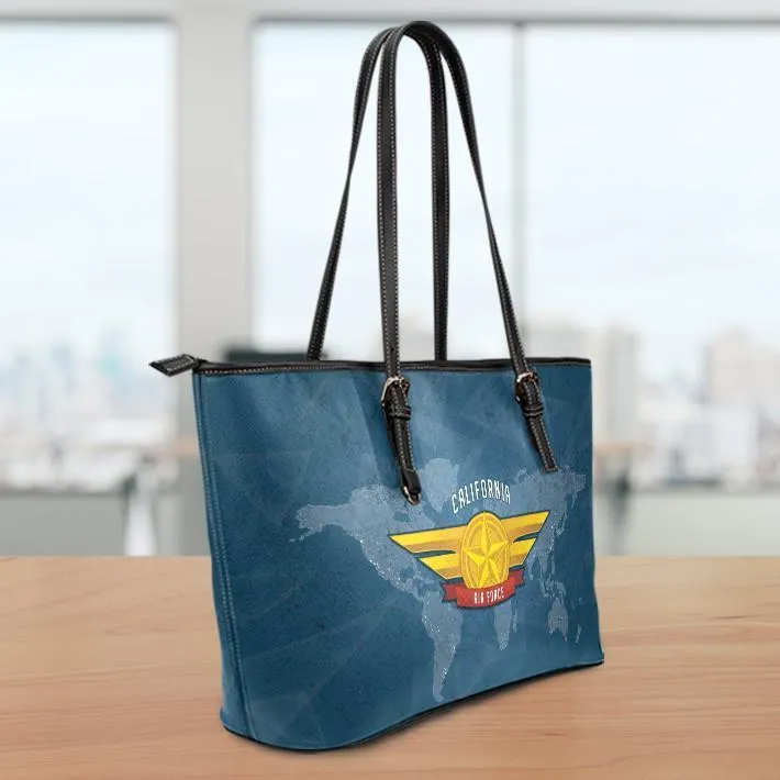 AF-CA Large Leather Tote Bag