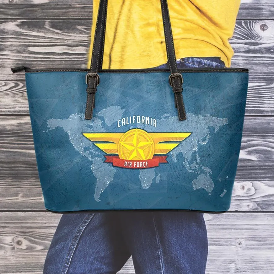 AF-CA Large Leather Tote Bag