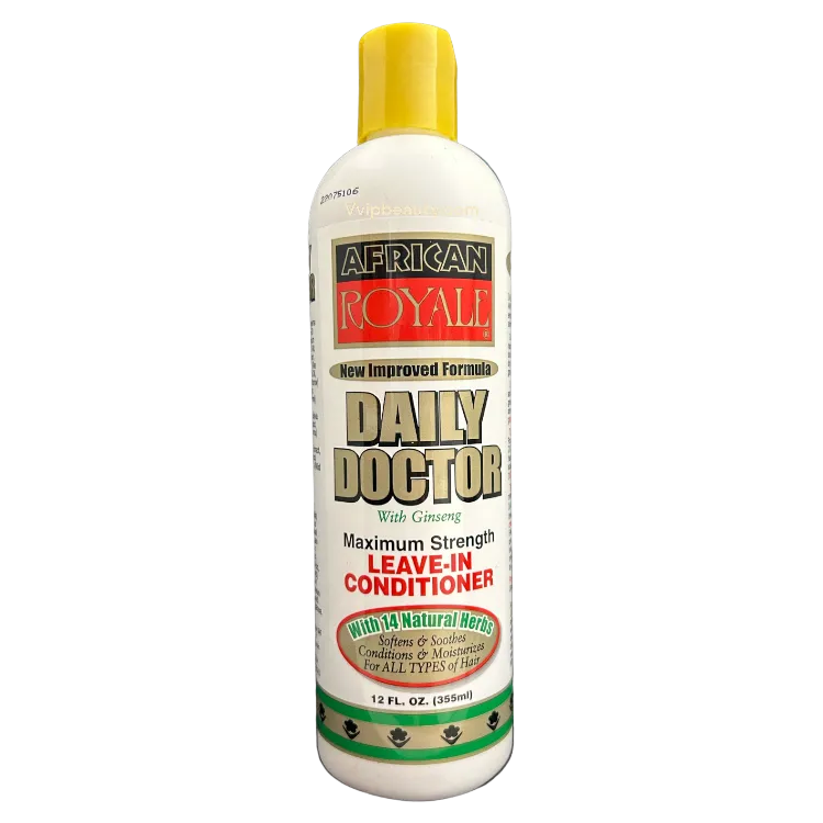 African Royale Daily Doctor Maximum Strength Leave-In Conditioner With Ginseng 12 oz