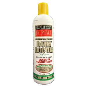 African Royale Daily Doctor Maximum Strength Leave-In Conditioner With Ginseng 12 oz