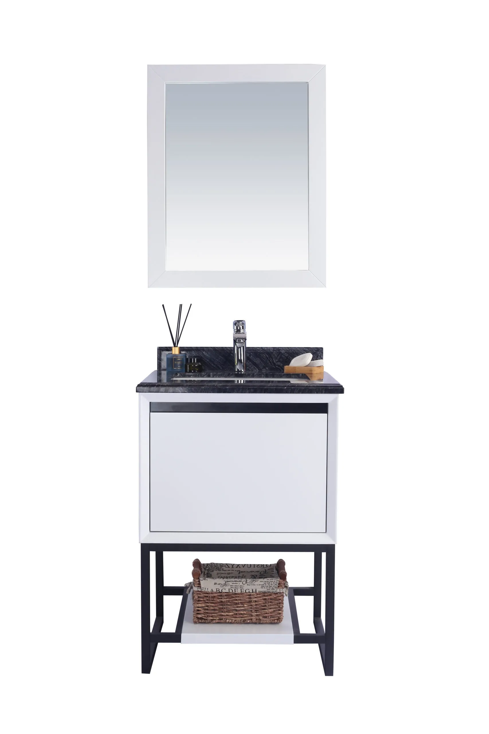 Alto 24" White Bathroom Vanity with Countertop