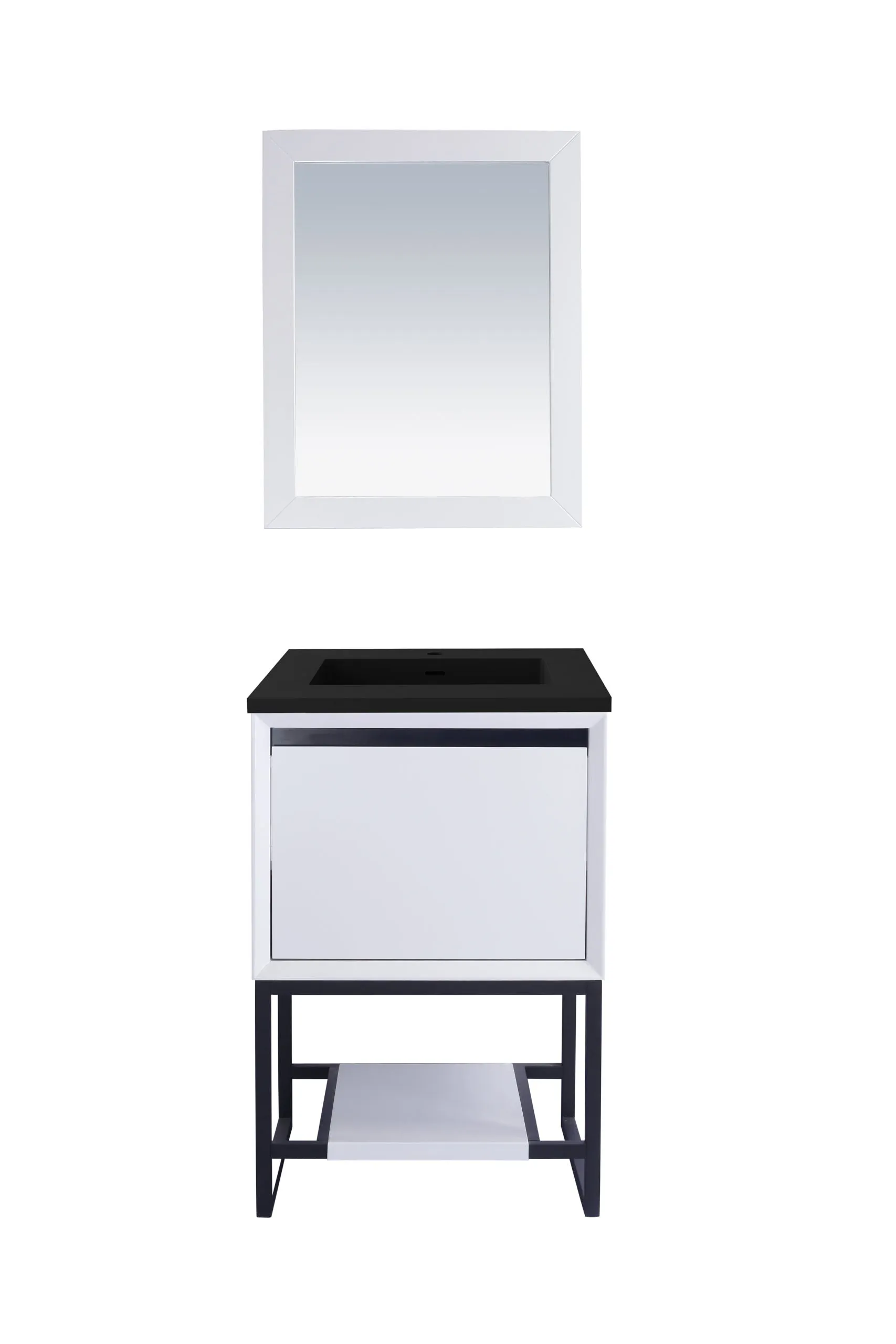 Alto 24" White Bathroom Vanity with Countertop