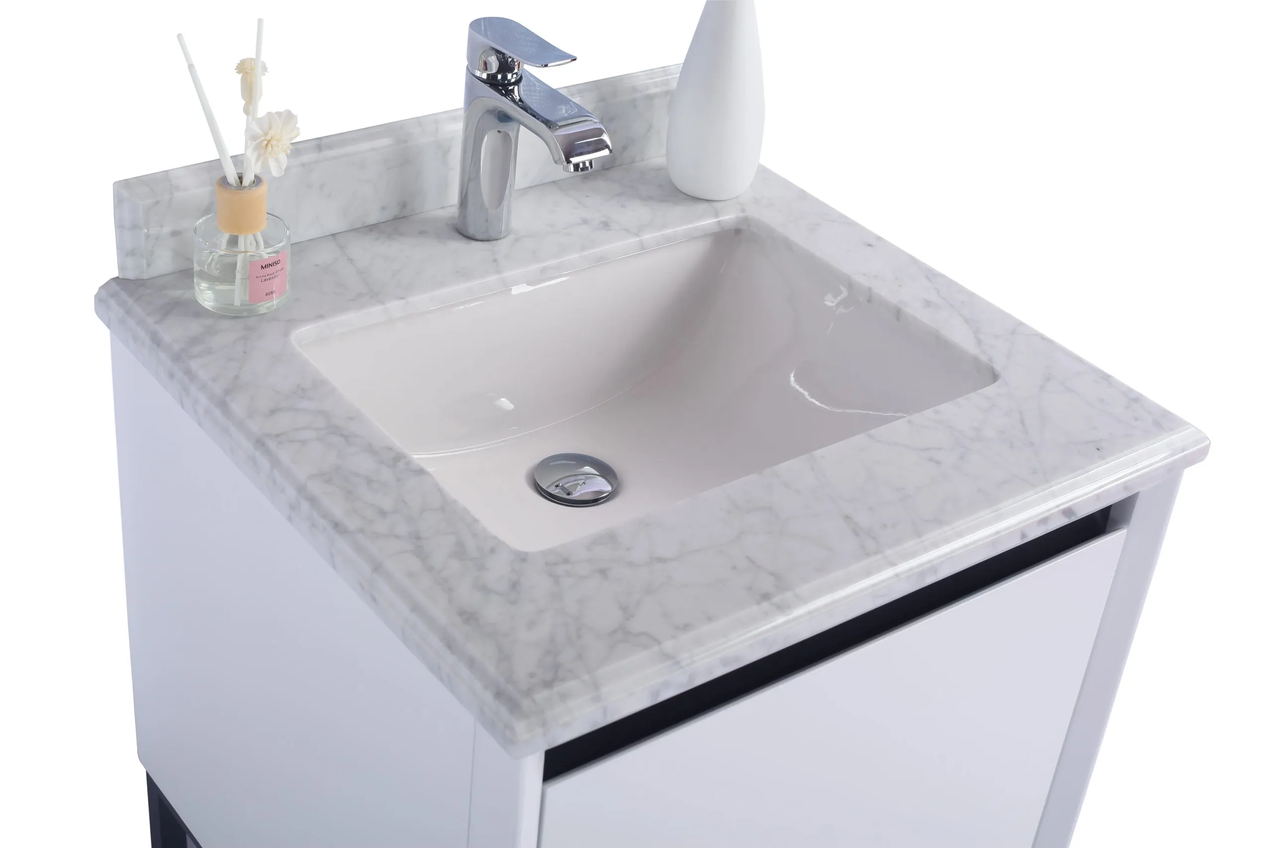 Alto 24" White Bathroom Vanity with Countertop