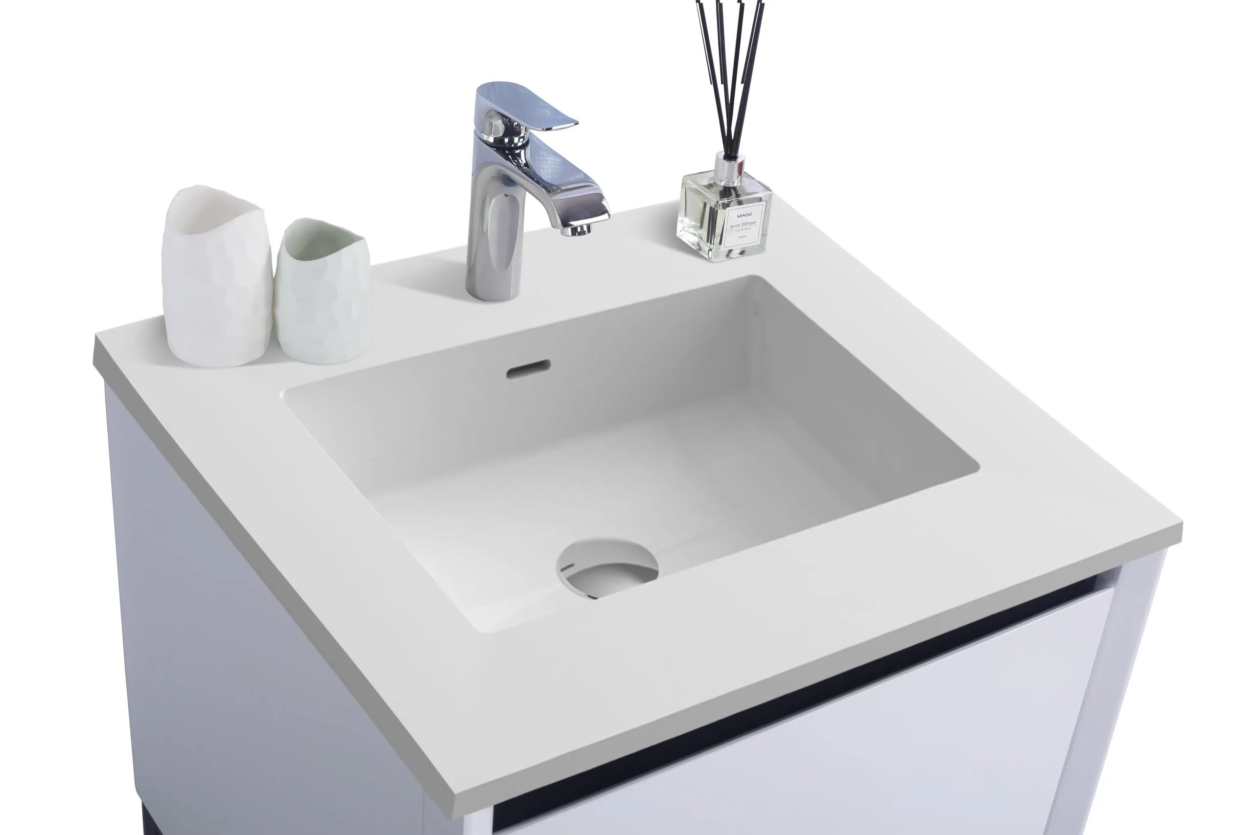 Alto 24" White Bathroom Vanity with Countertop