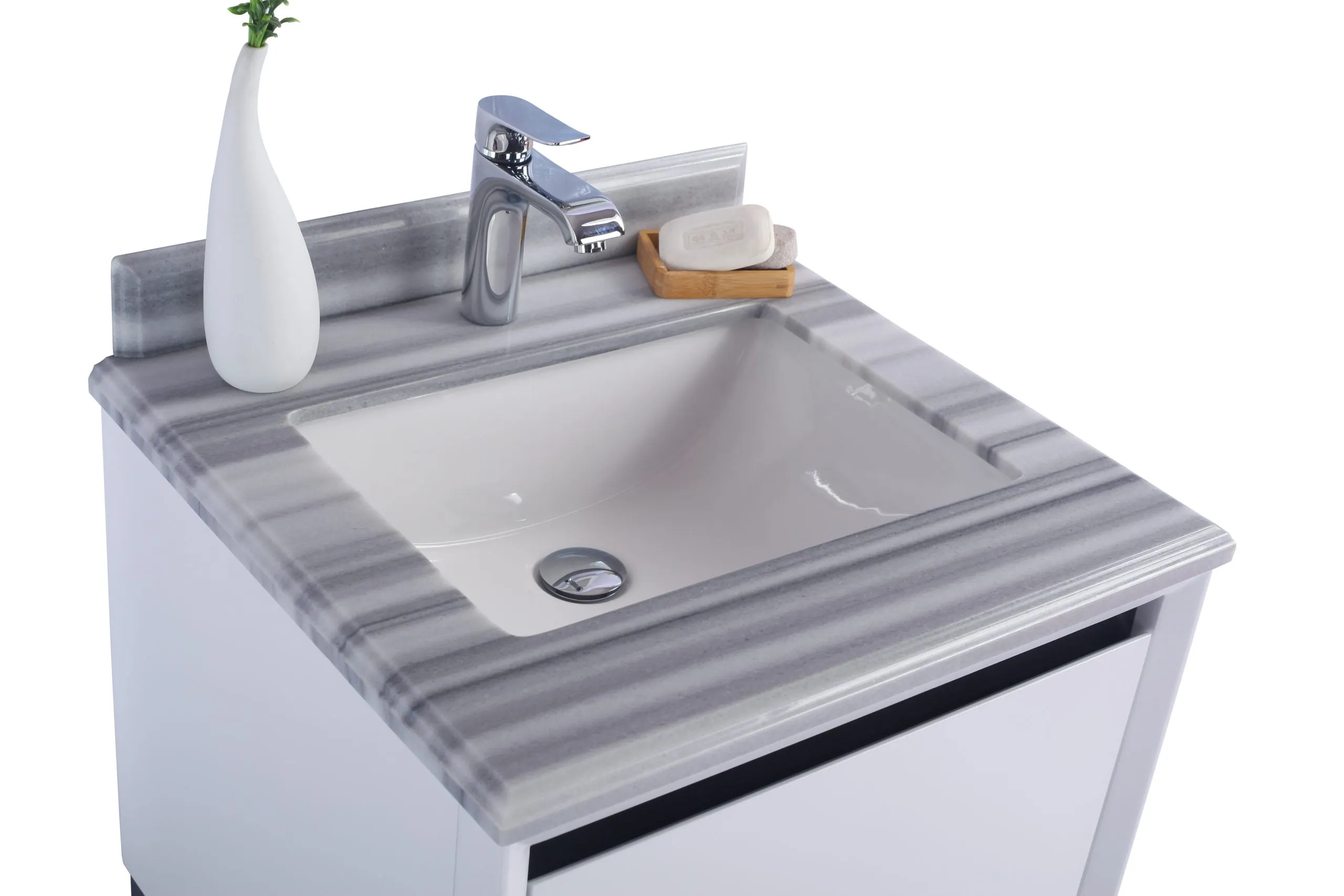 Alto 24" White Bathroom Vanity with Countertop