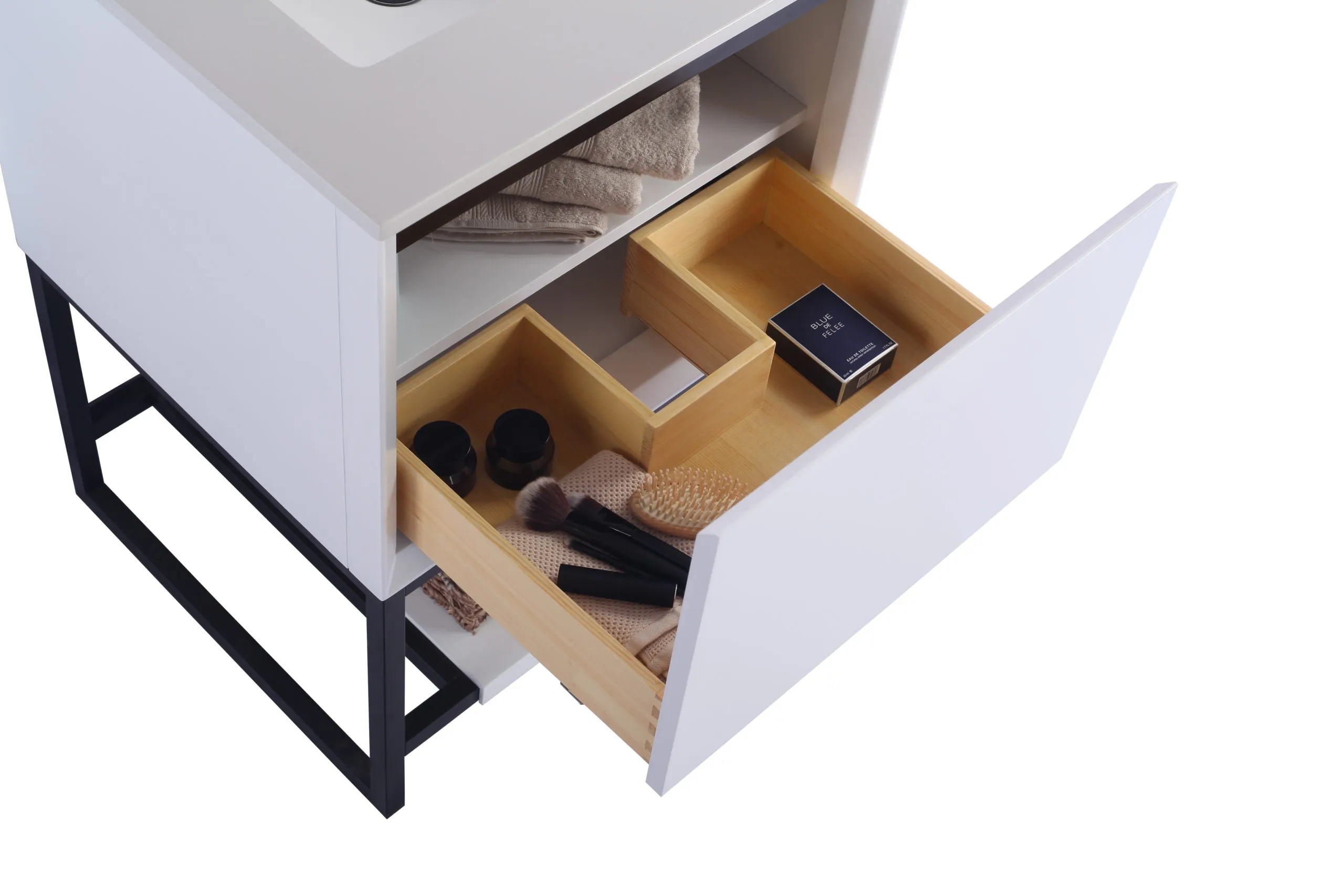 Alto 24" White Bathroom Vanity with Countertop
