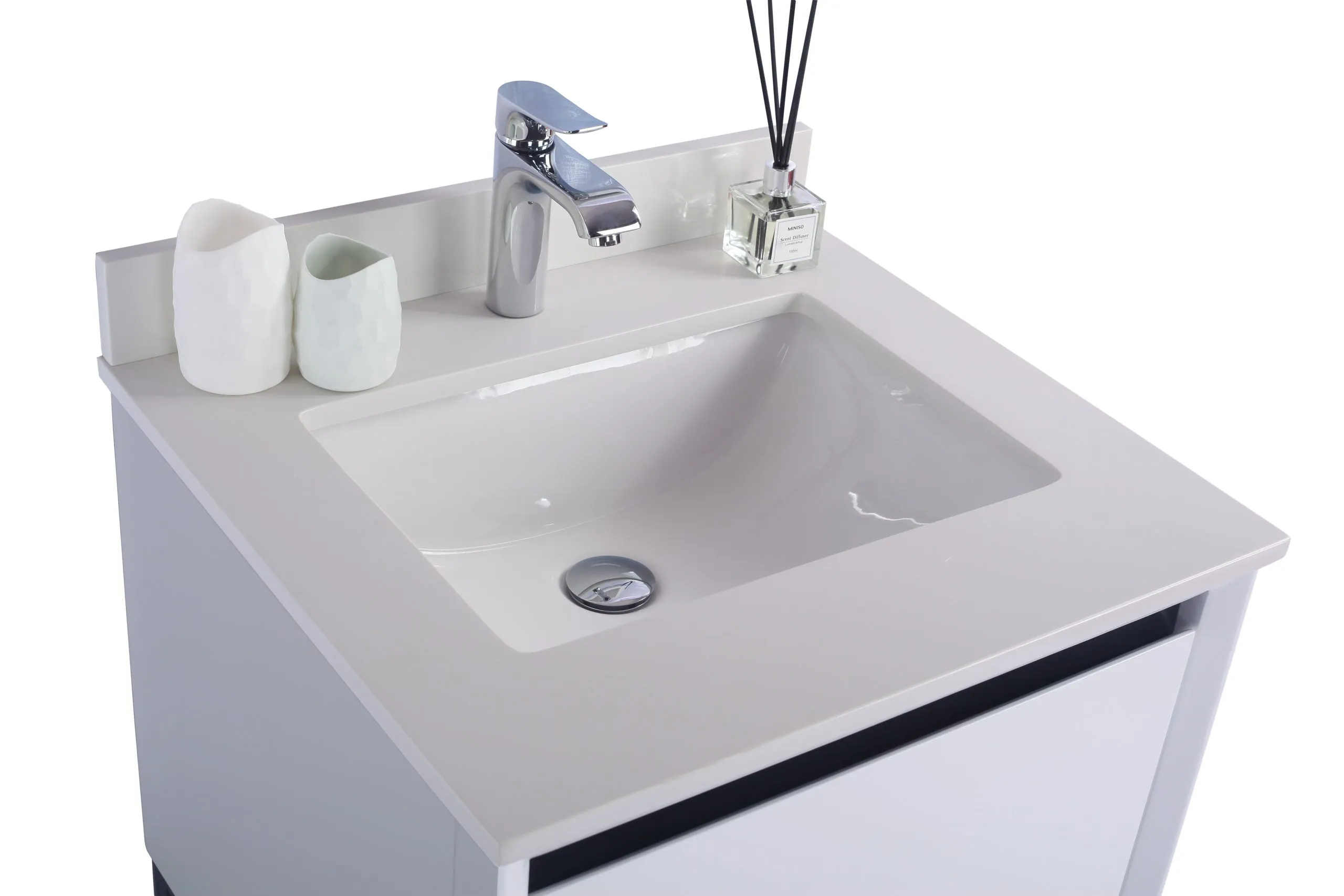 Alto 24" White Bathroom Vanity with Countertop