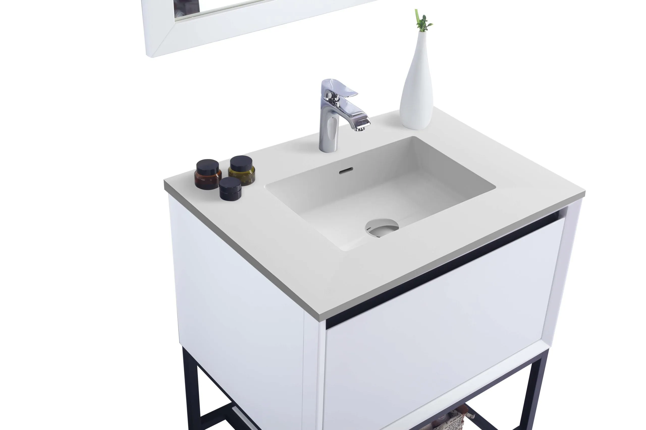 Alto 30" White Bathroom Vanity with Countertop