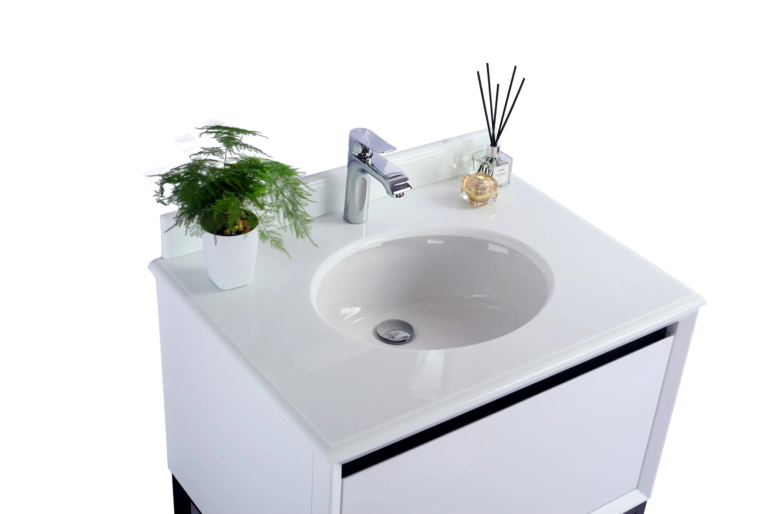 Alto 30" White Bathroom Vanity with Countertop