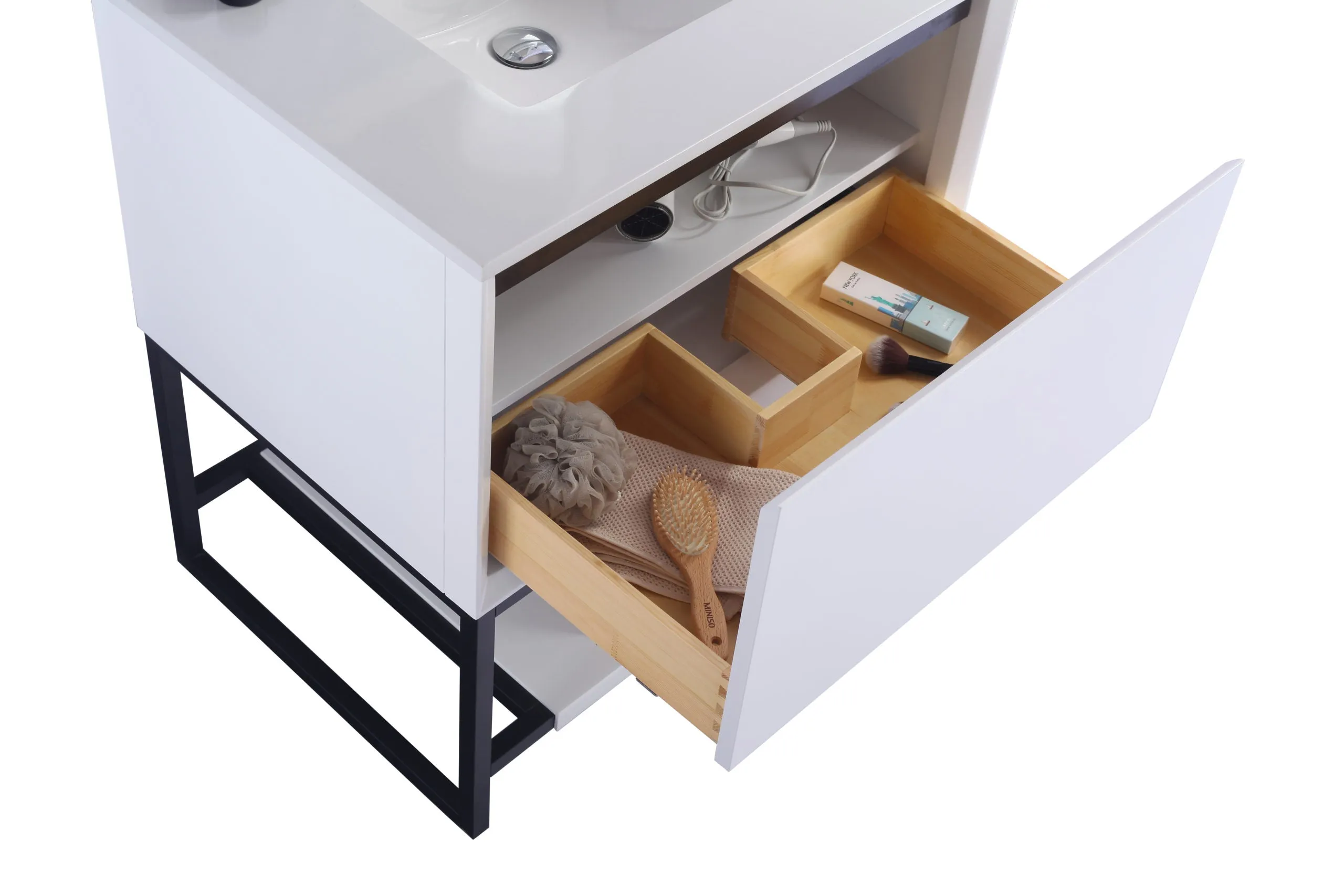 Alto 30" White Bathroom Vanity with Countertop