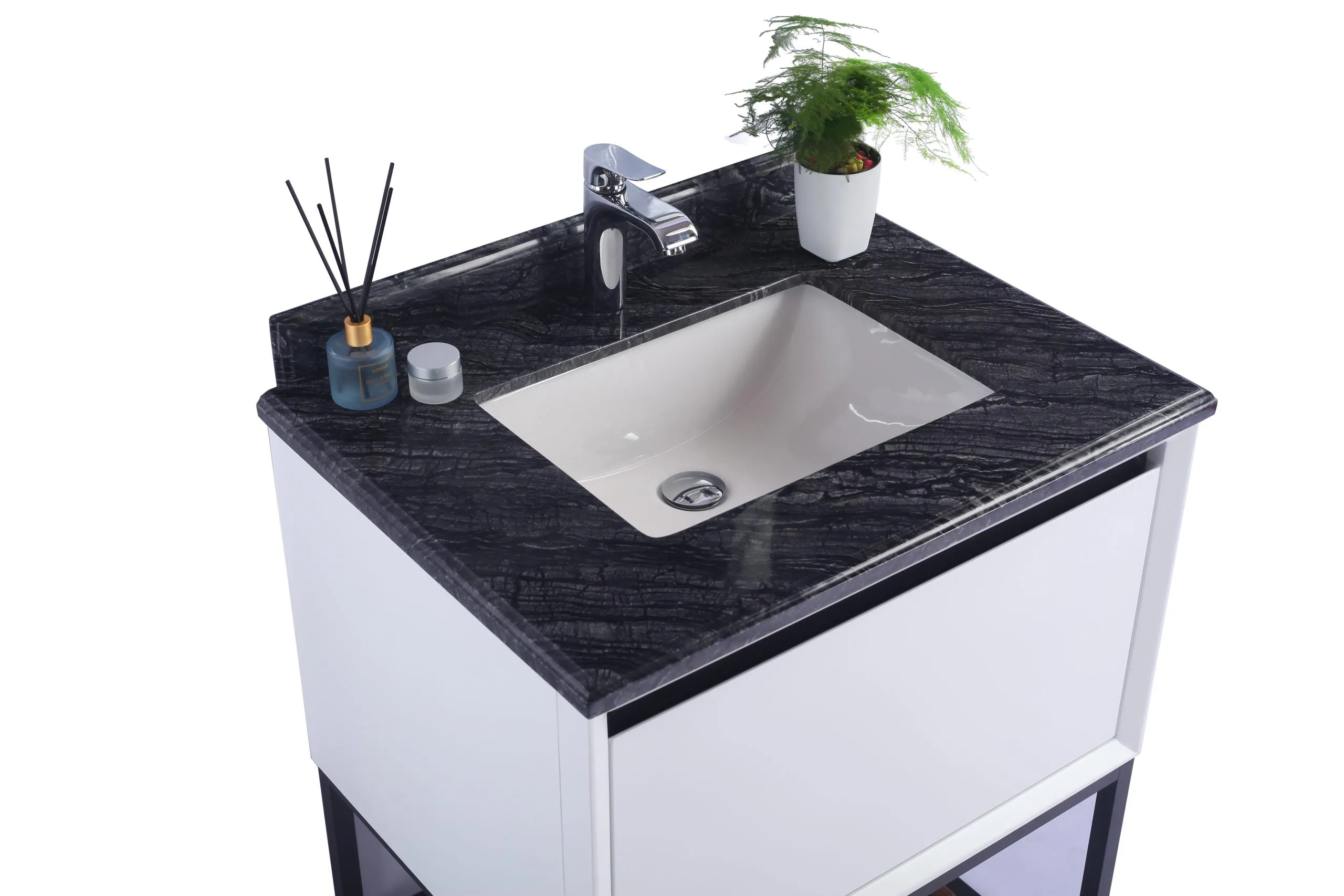 Alto 30" White Bathroom Vanity with Countertop