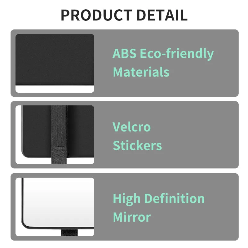 Amazon Best Seller: Car Sunshade Board Makeup Mirror with LED Tri-color Lighted Vanity Mirror