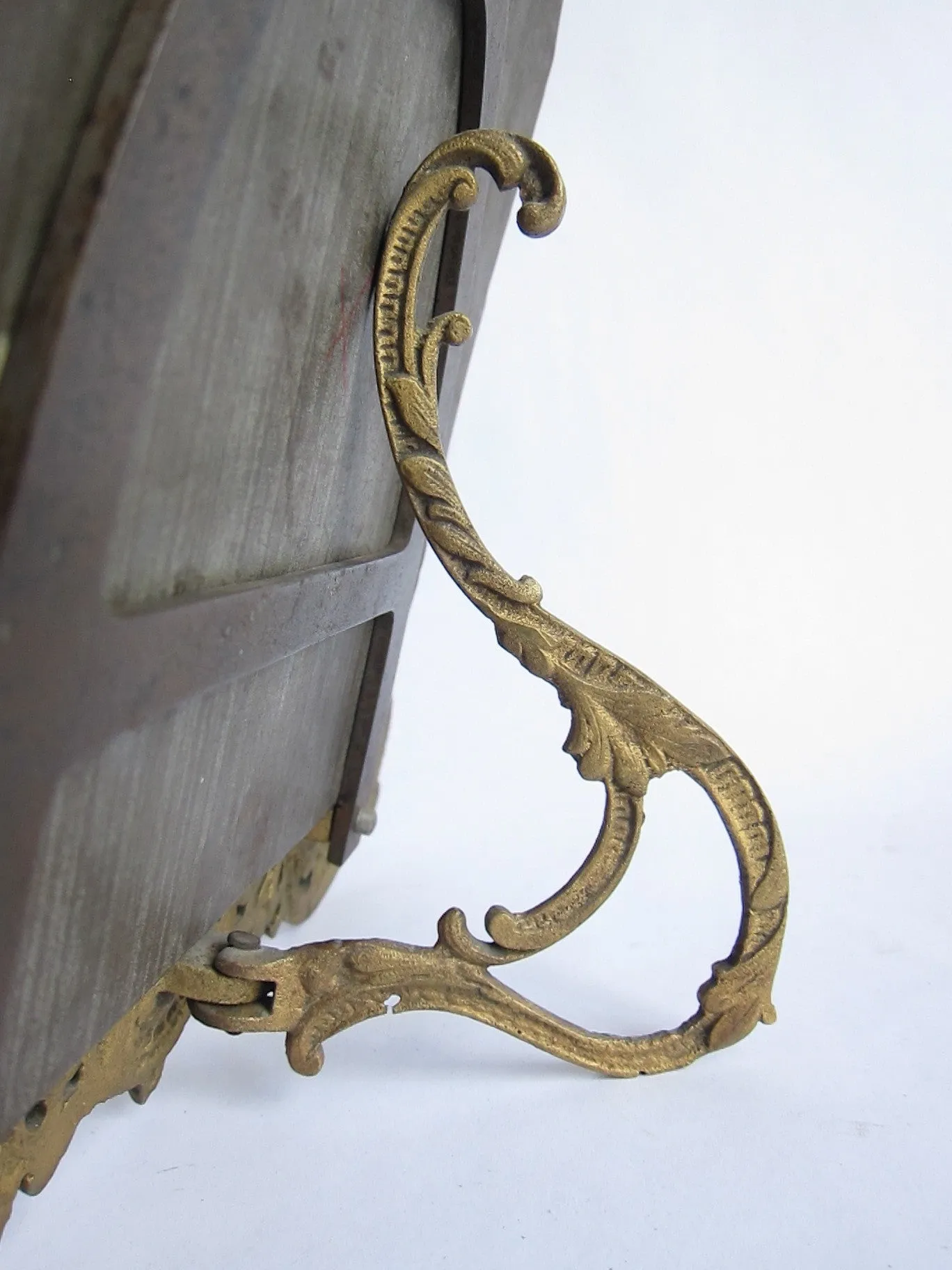 Antique Brass Cherub Vanity Mirror