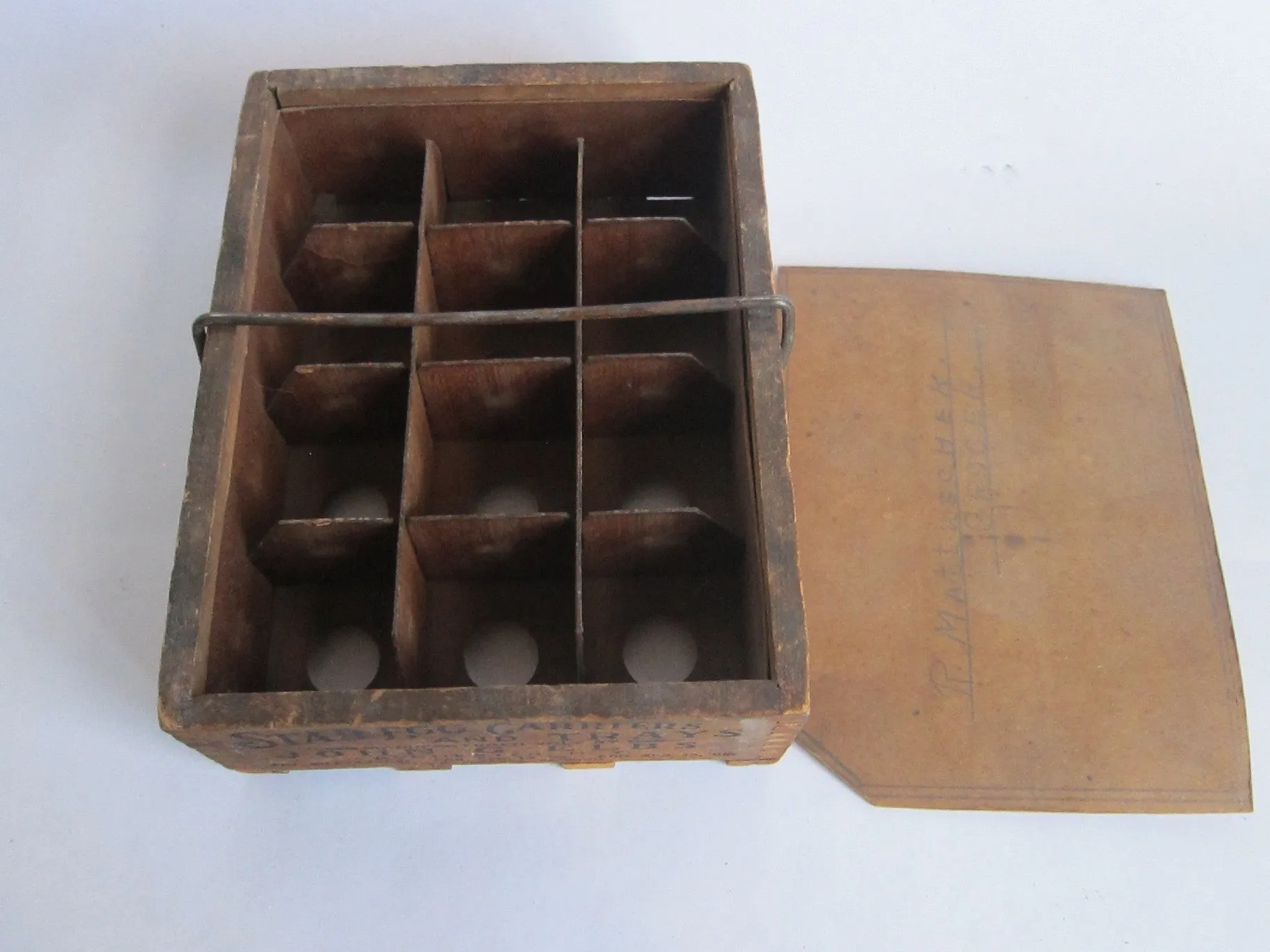 Antique Primitive Starr Egg Carrier - John G. Elbs, N.Y.