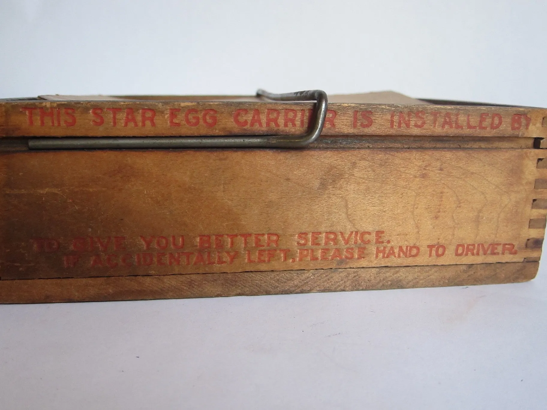 Antique Primitive Starr Egg Carrier - John G. Elbs, N.Y.