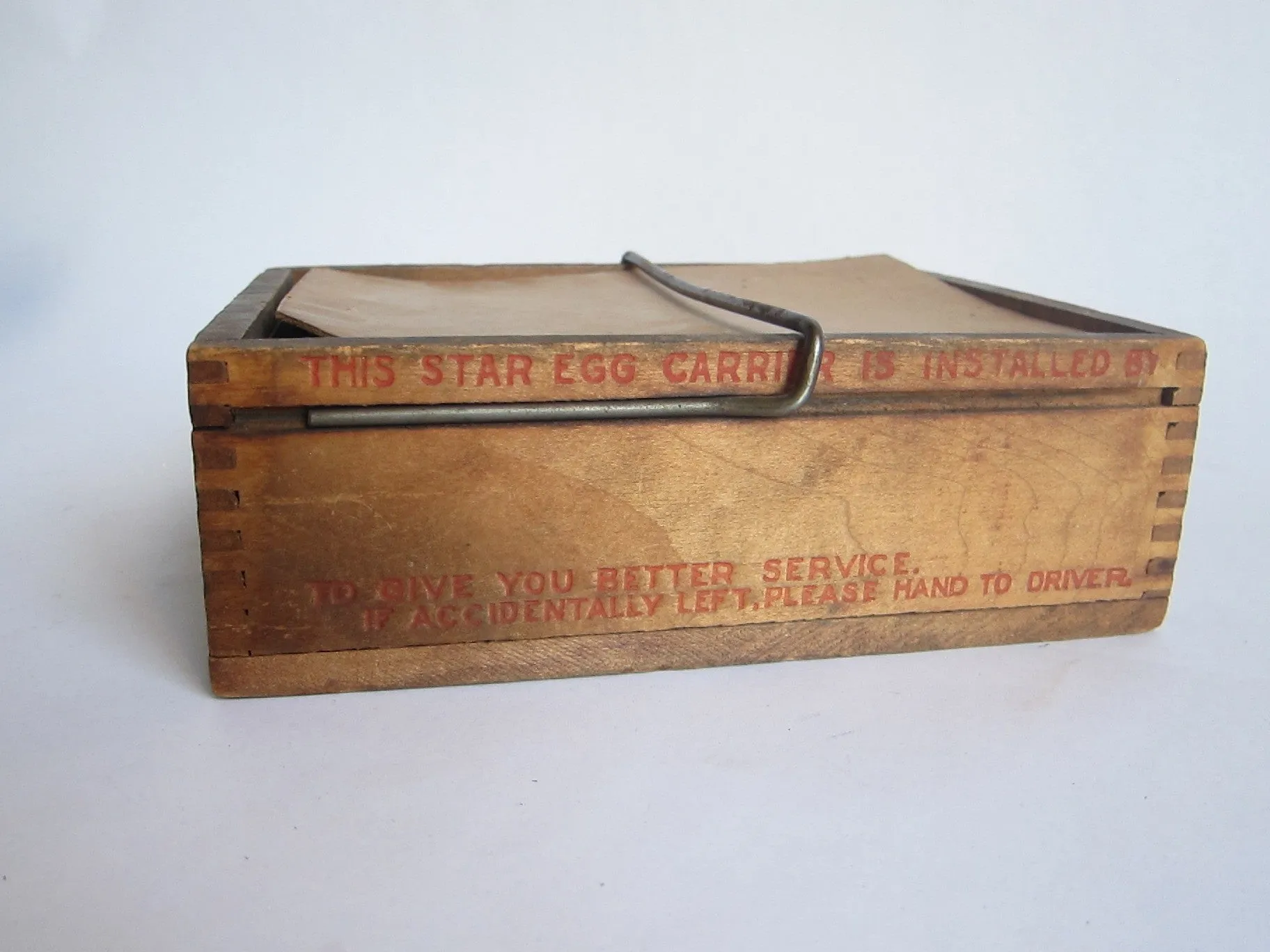 Antique Primitive Starr Egg Carrier - John G. Elbs, N.Y.