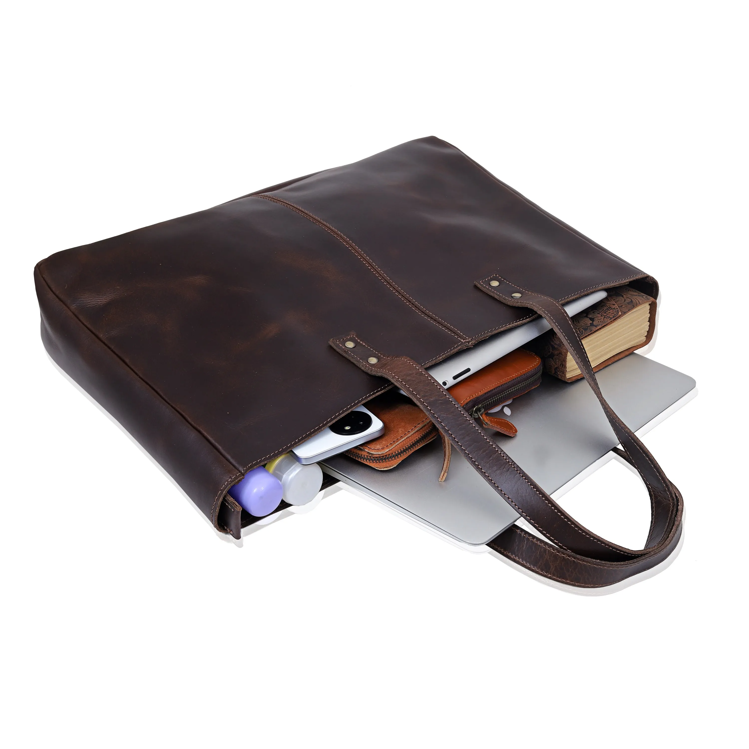 Ariana Buffalo Leather Tote Bag