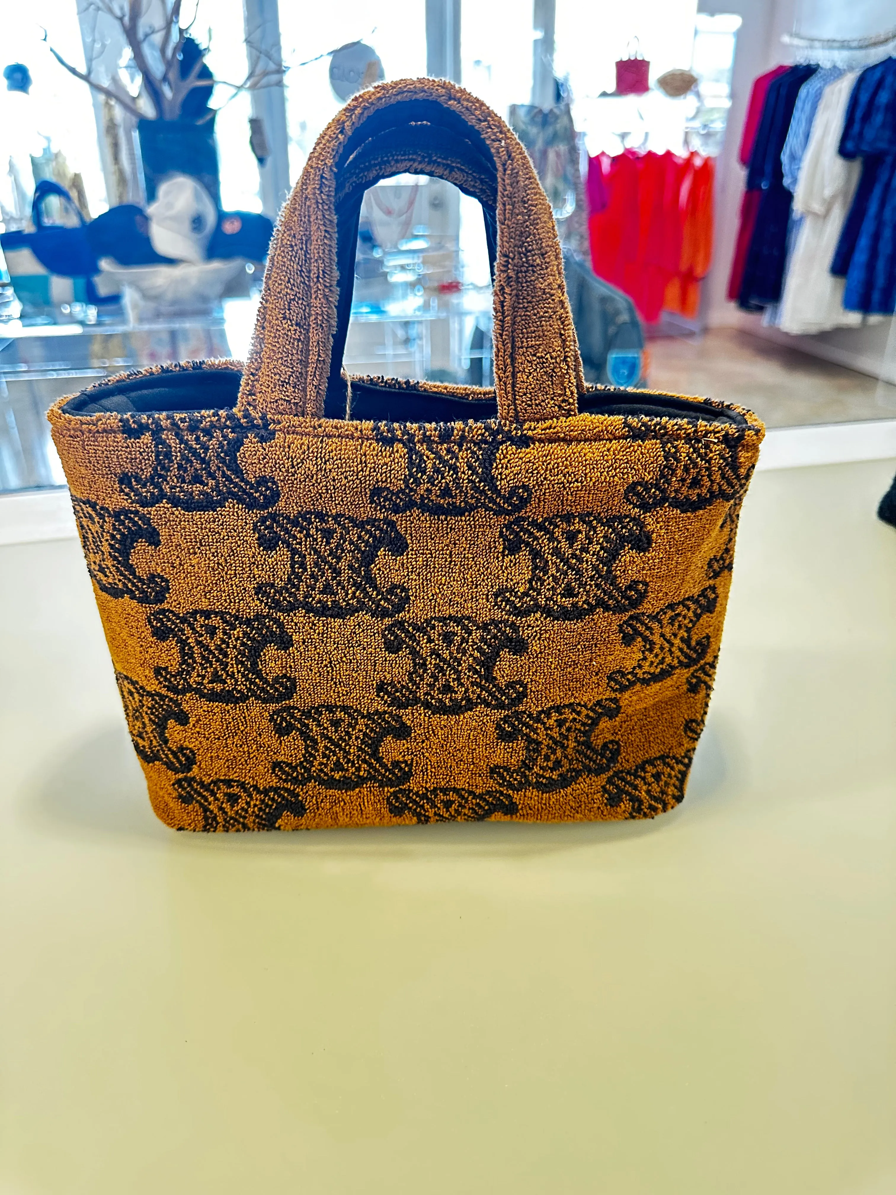 Artisan Up-cycled Mini shopper tote