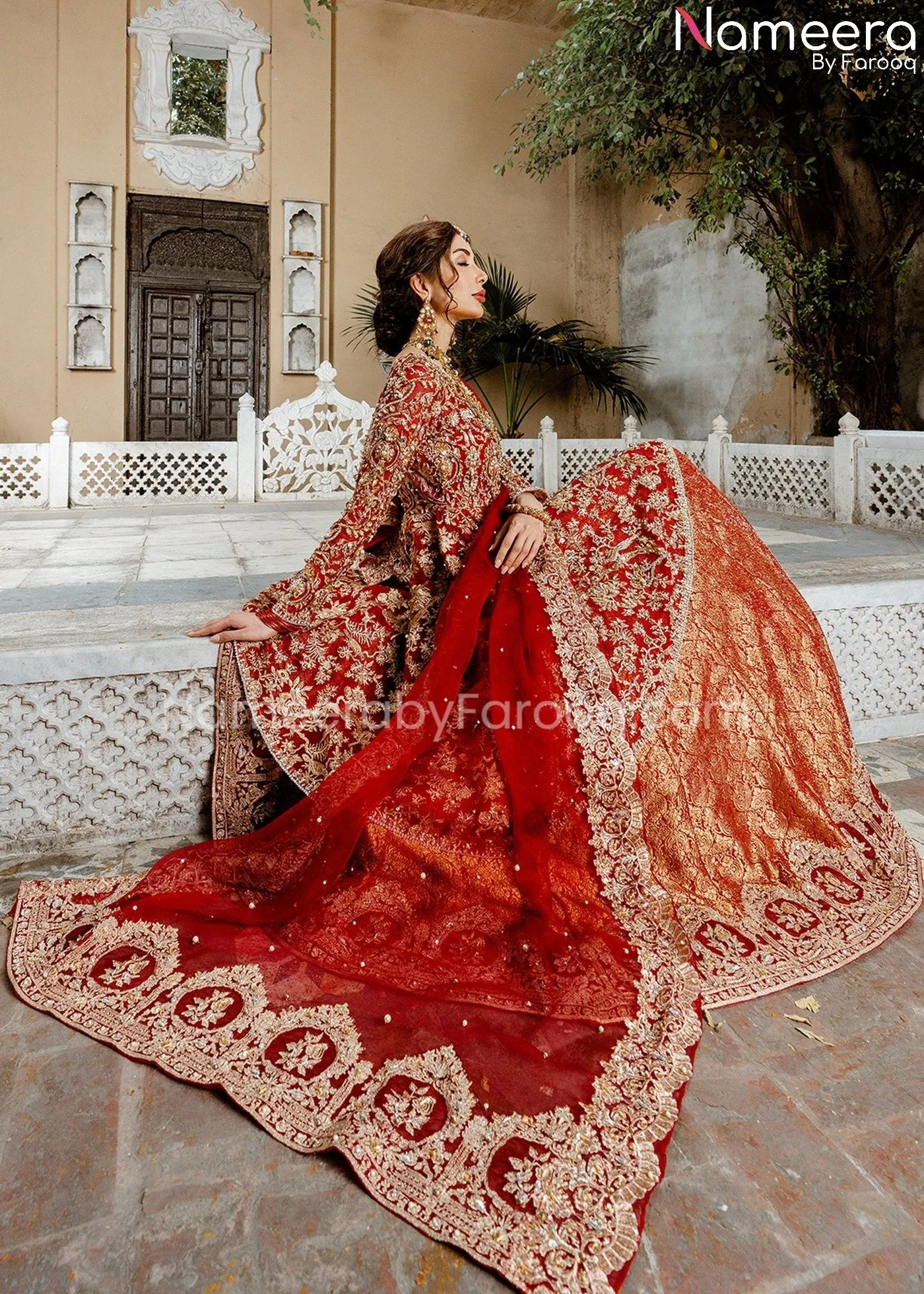 Asian Wedding Dress Designer Frock and Lehenga #BN63