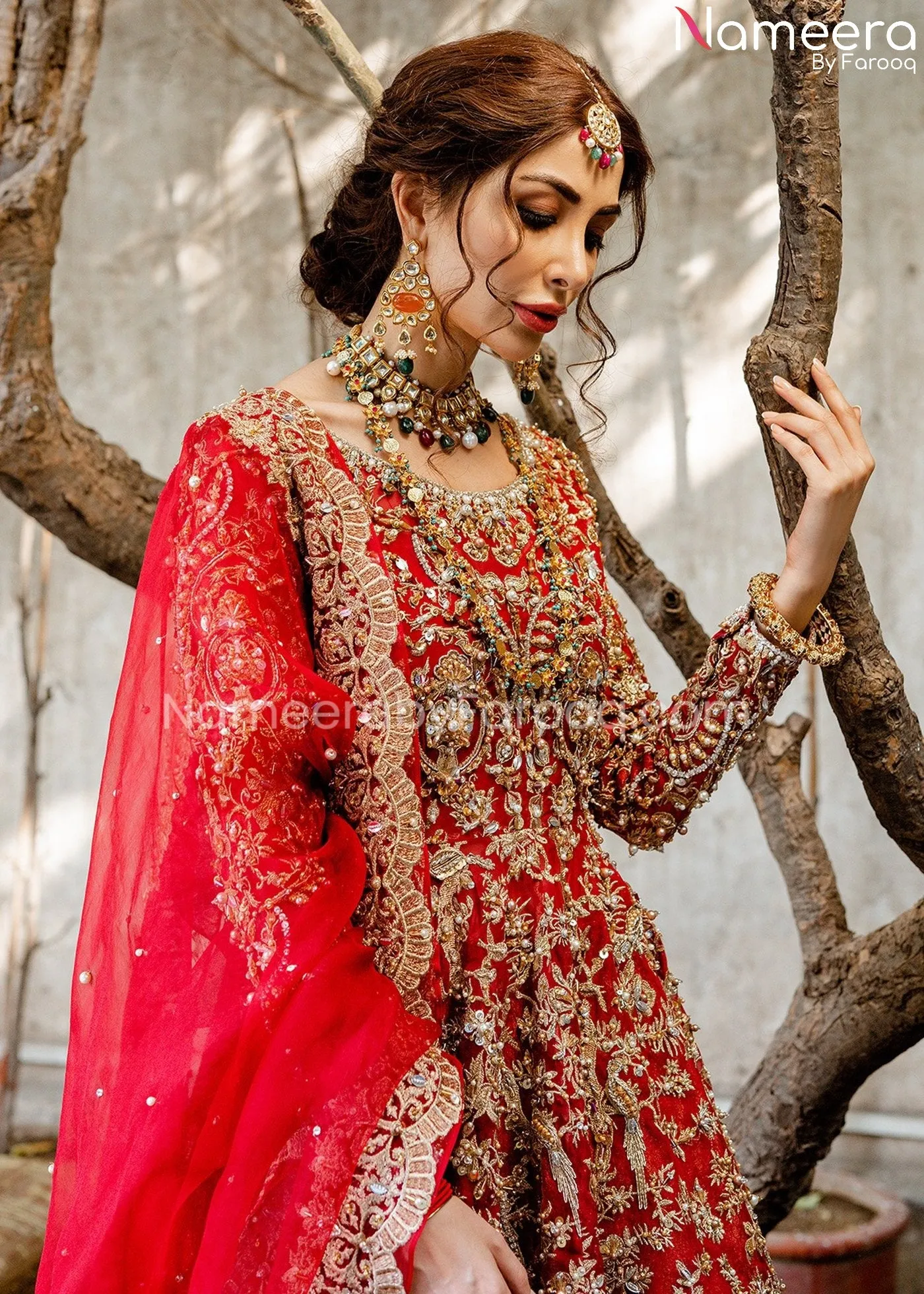Asian Wedding Dress Designer Frock and Lehenga #BN63